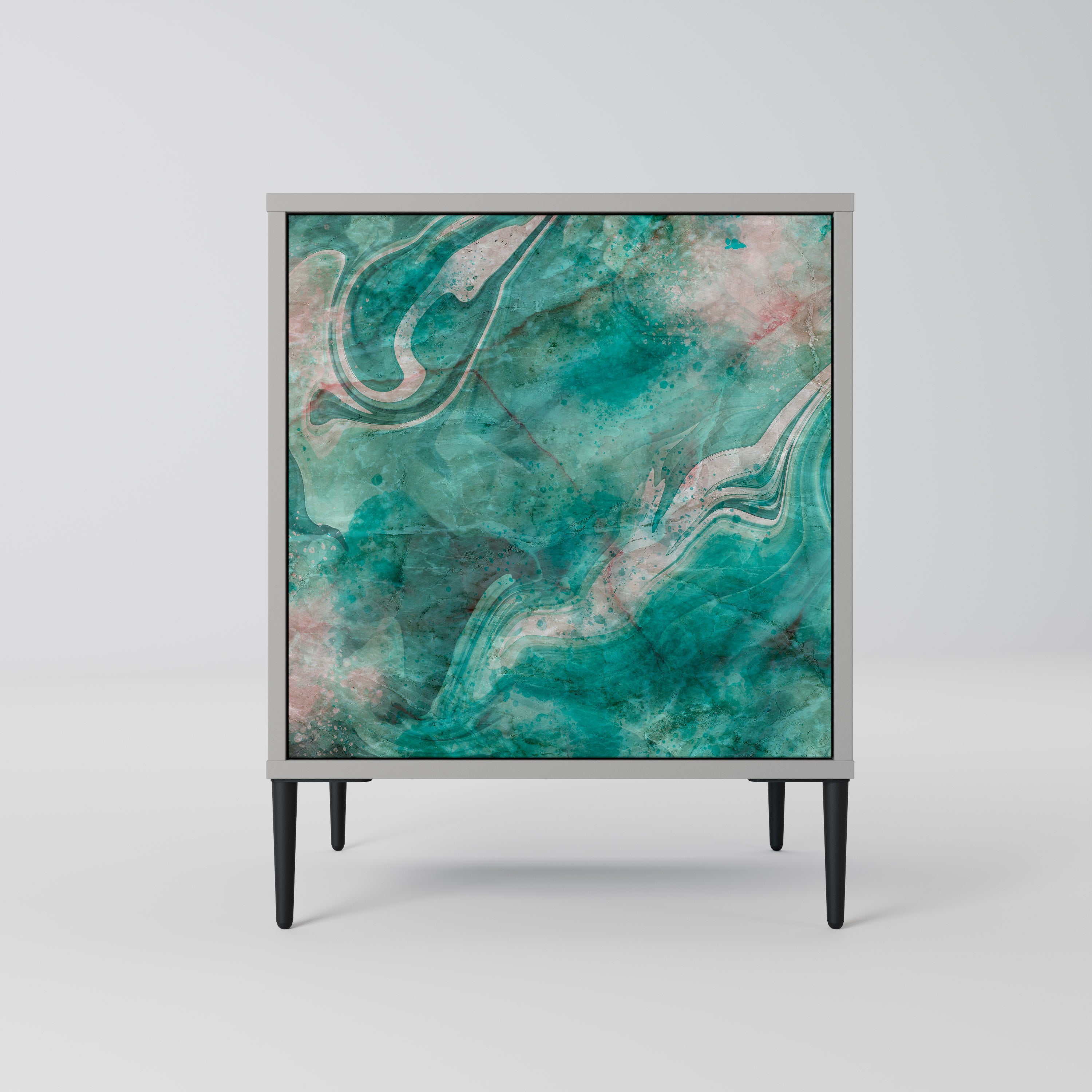 ABSTRACT ALCHEMY Komoda 1-drzwiowa korpus Szary