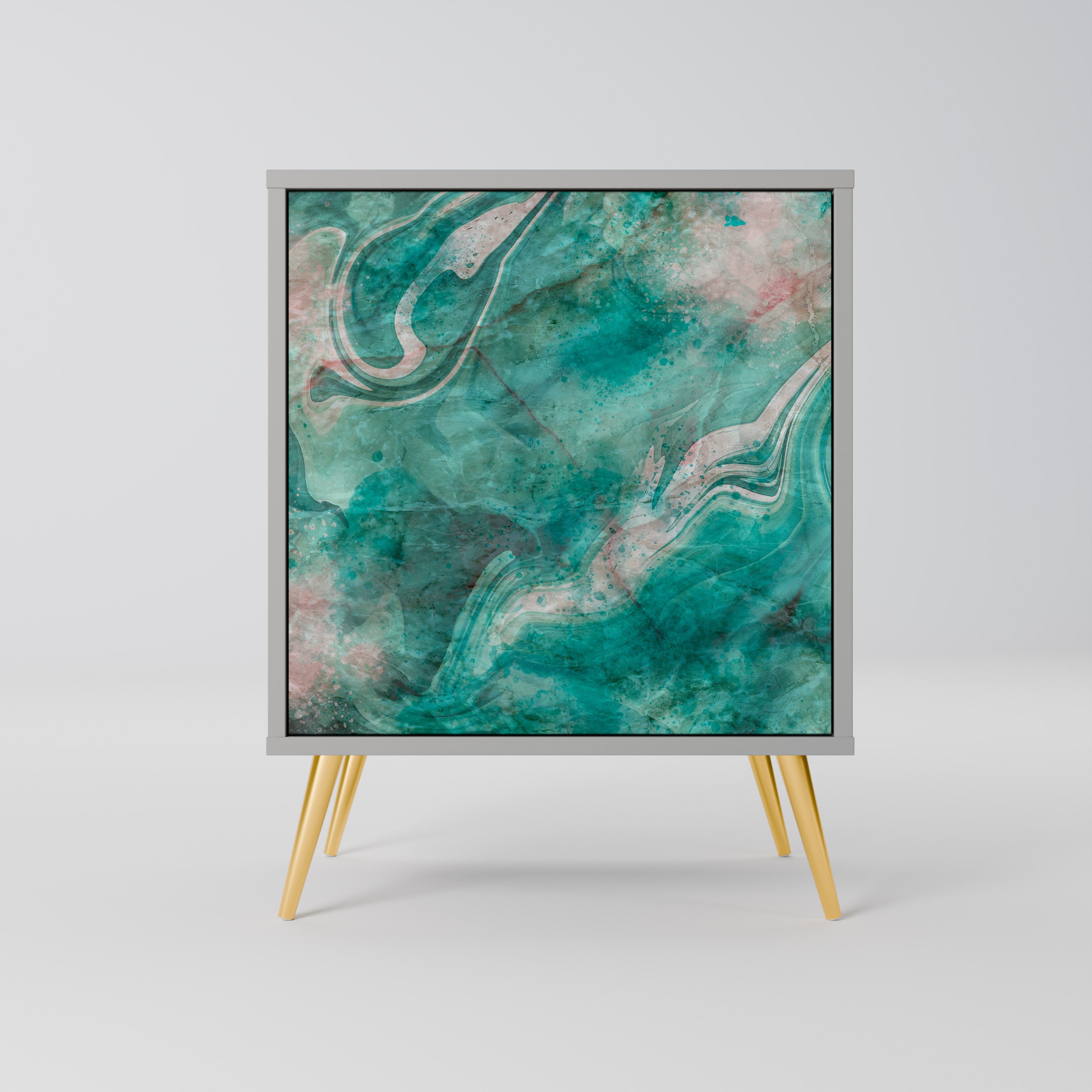 ABSTRACT ALCHEMY Komoda 1-drzwiowa korpus Szary