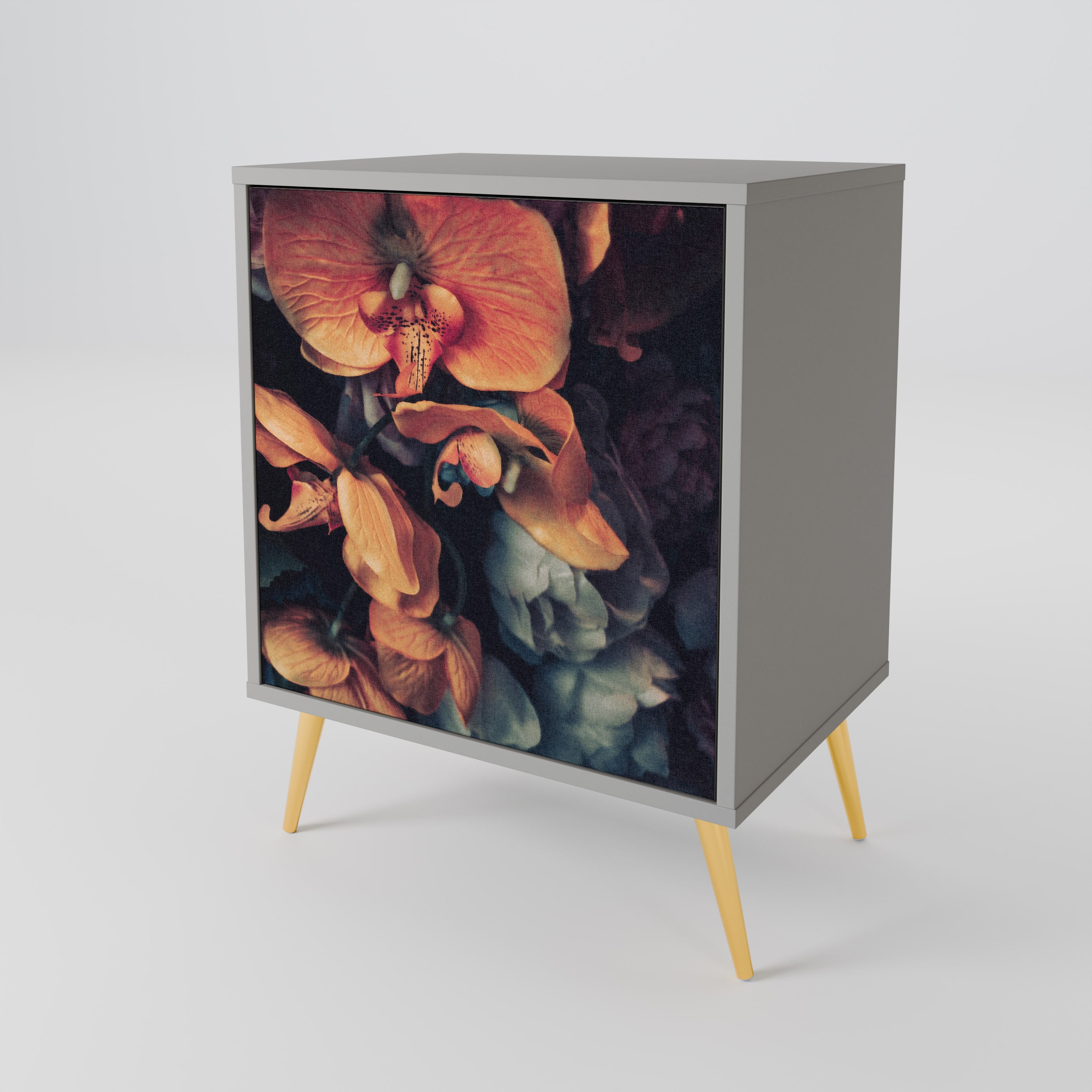 NEVERENDING BLOOM Komoda 1-drzwiowa korpus Szary