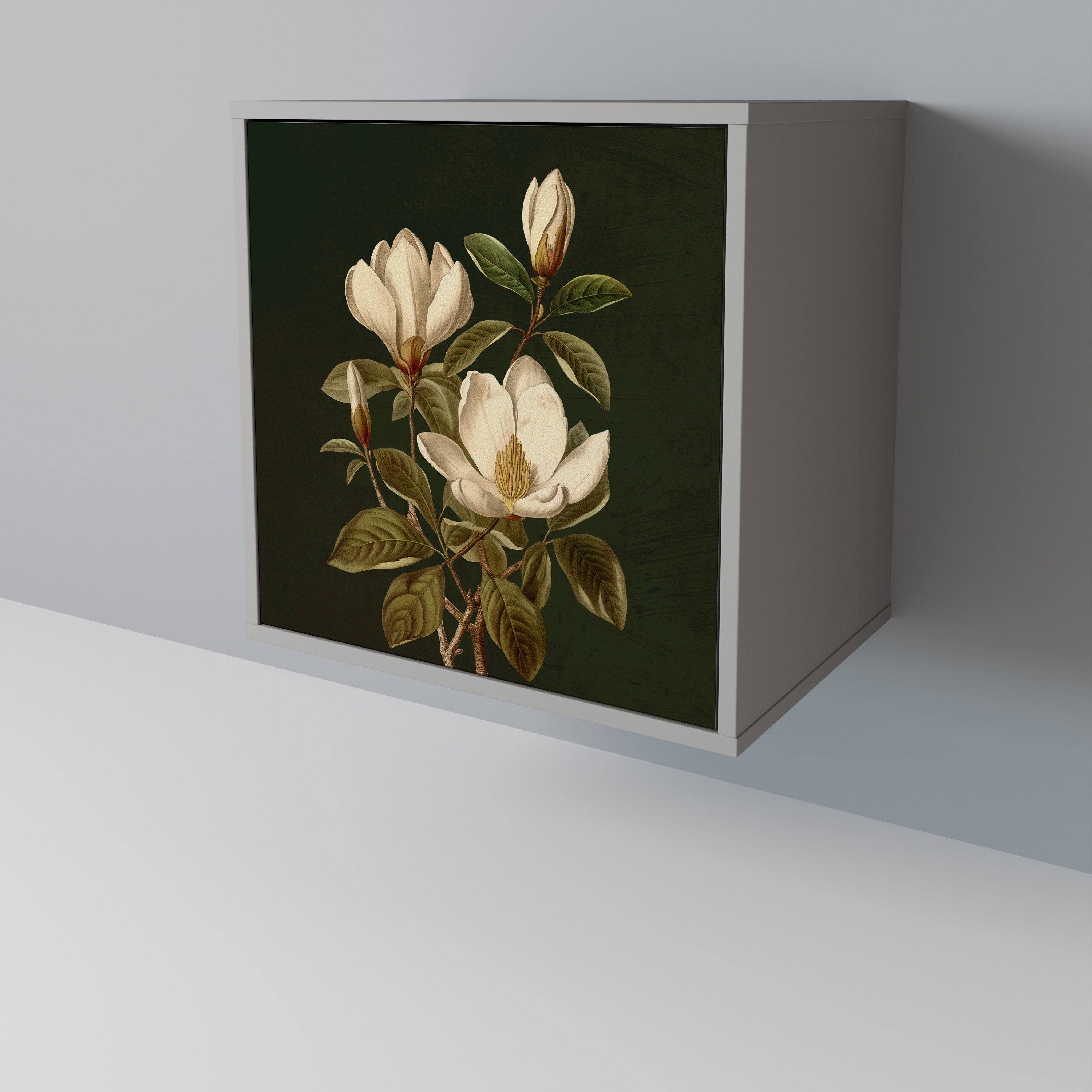 FLORAL NOIR Komoda 1-drzwiowa korpus Szary