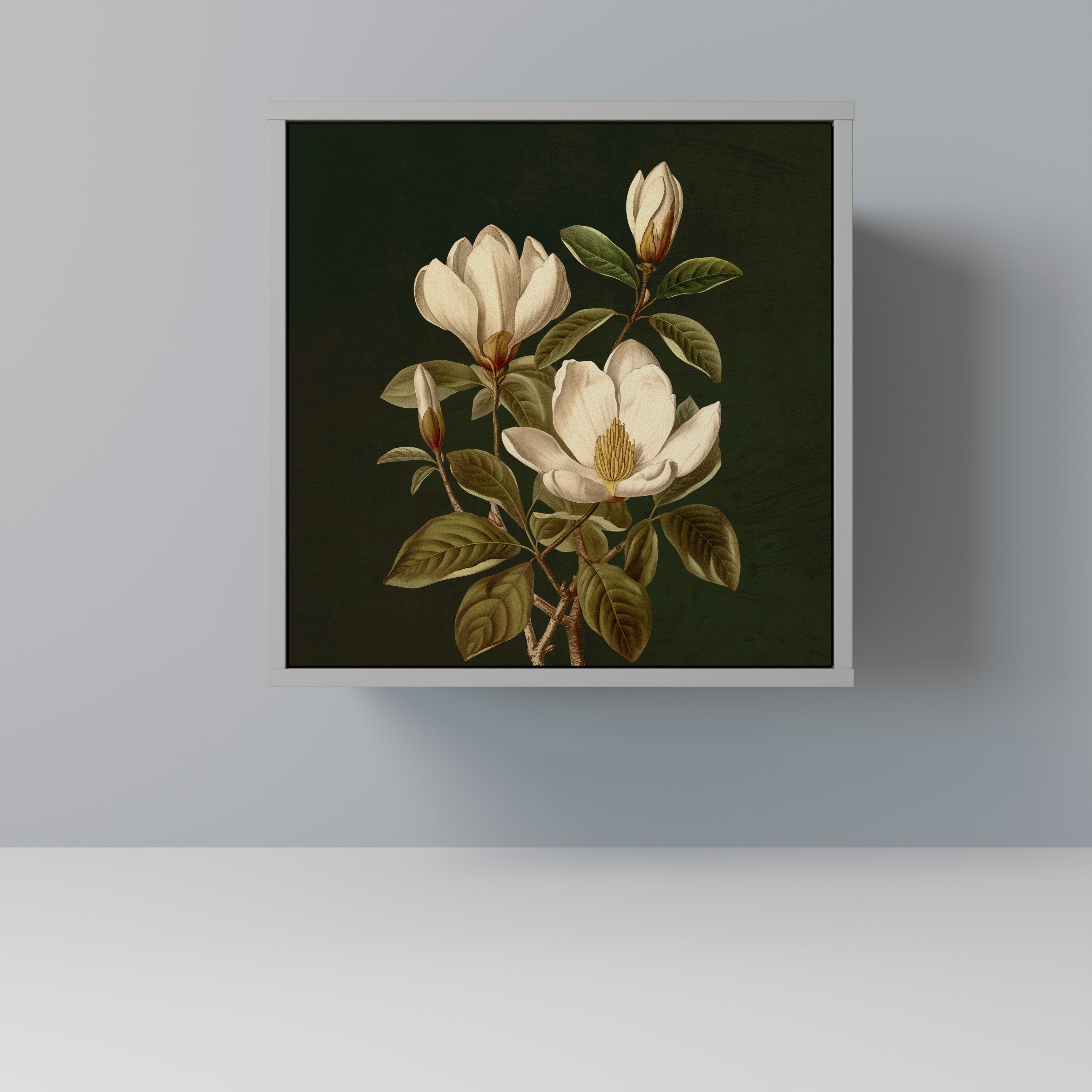 FLORAL NOIR Komoda 1-drzwiowa korpus Szary