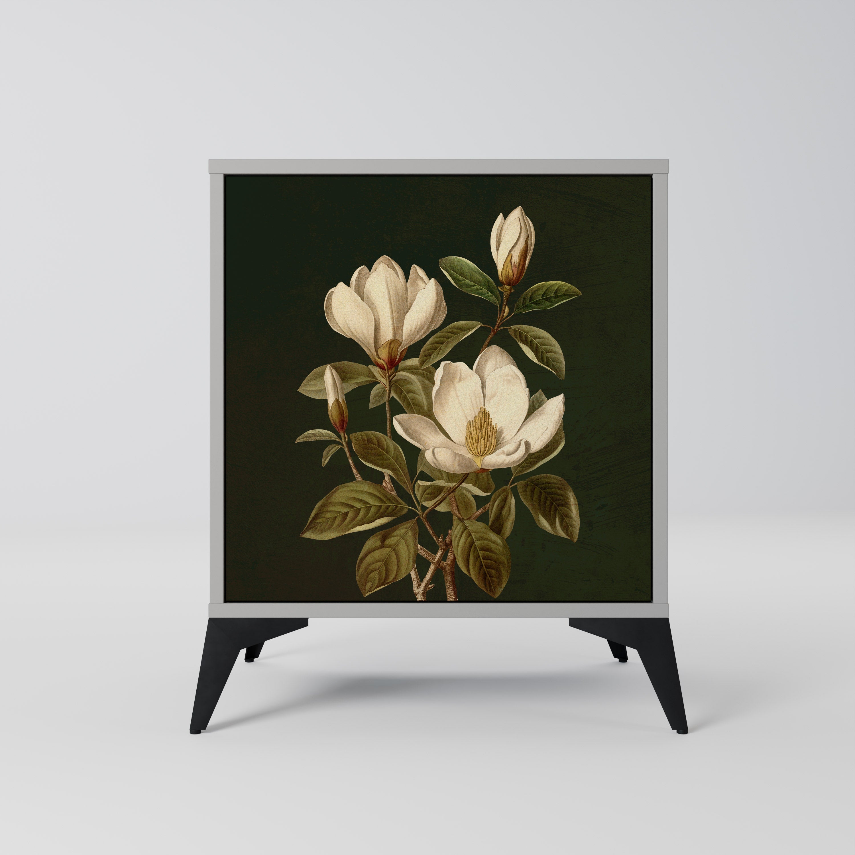 FLORAL NOIR Komoda 1-drzwiowa korpus Szary
