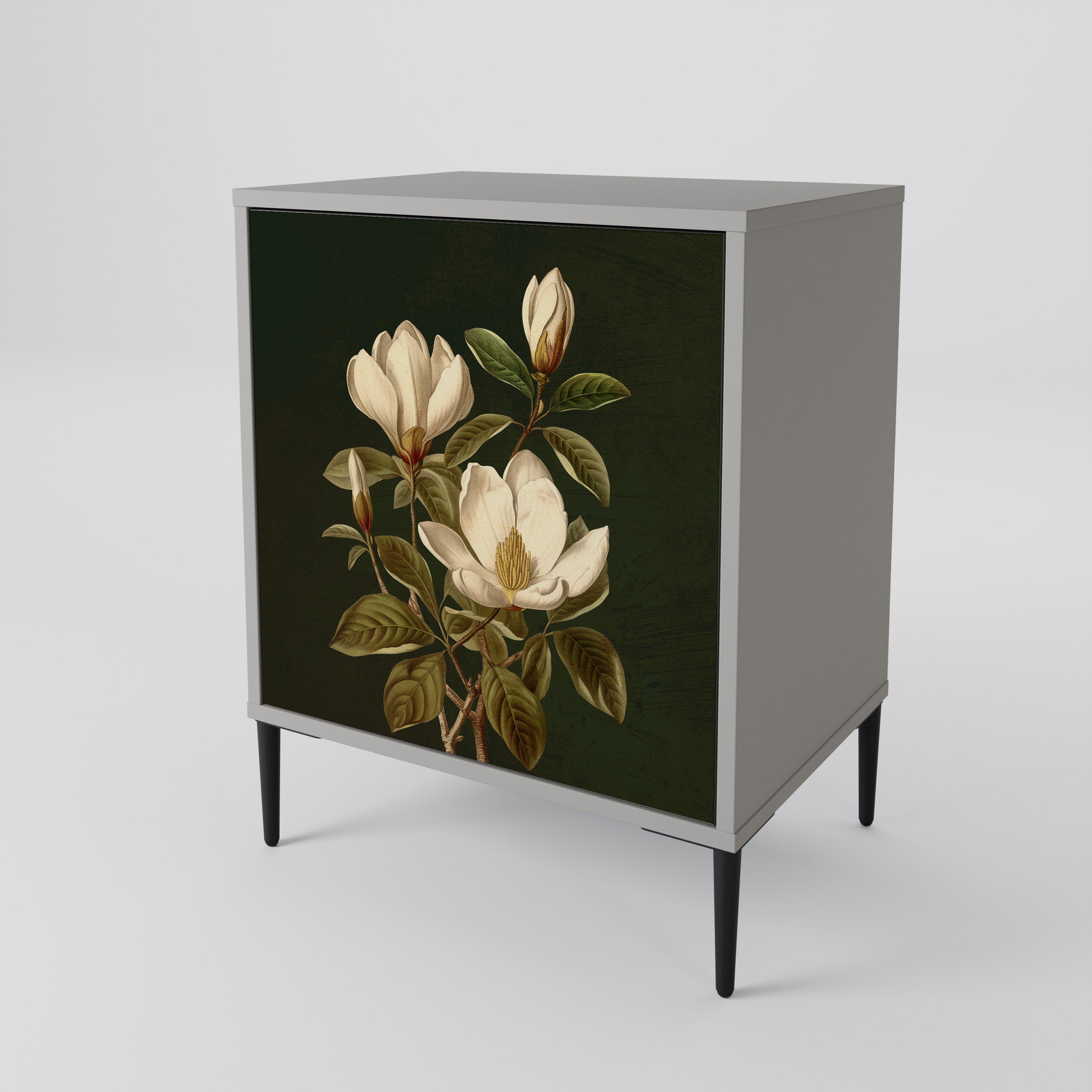 FLORAL NOIR Komoda 1-drzwiowa korpus Szary