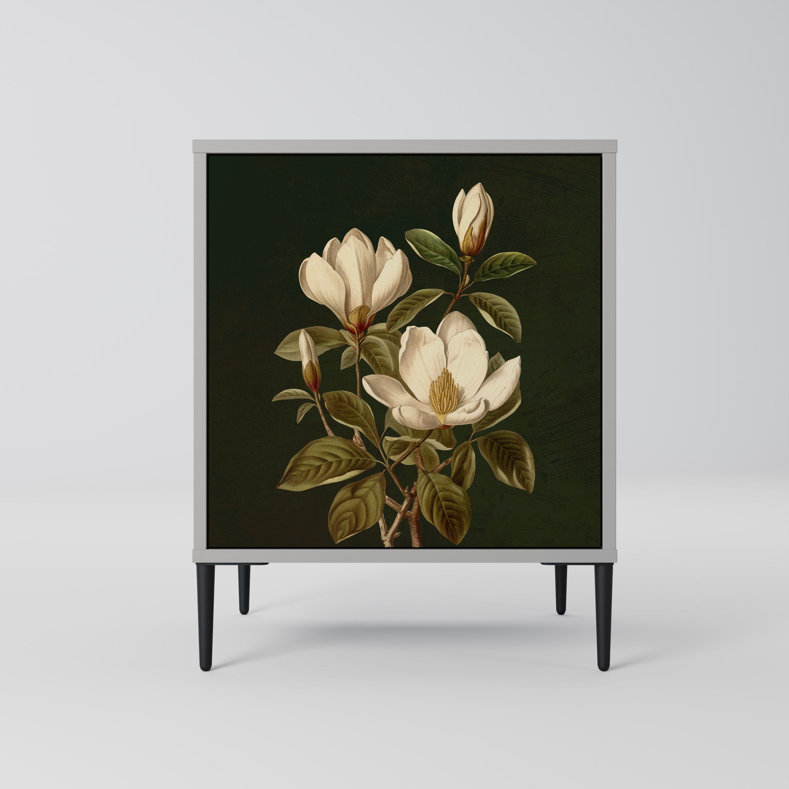 FLORAL NOIR Komoda 1-drzwiowa korpus Szary