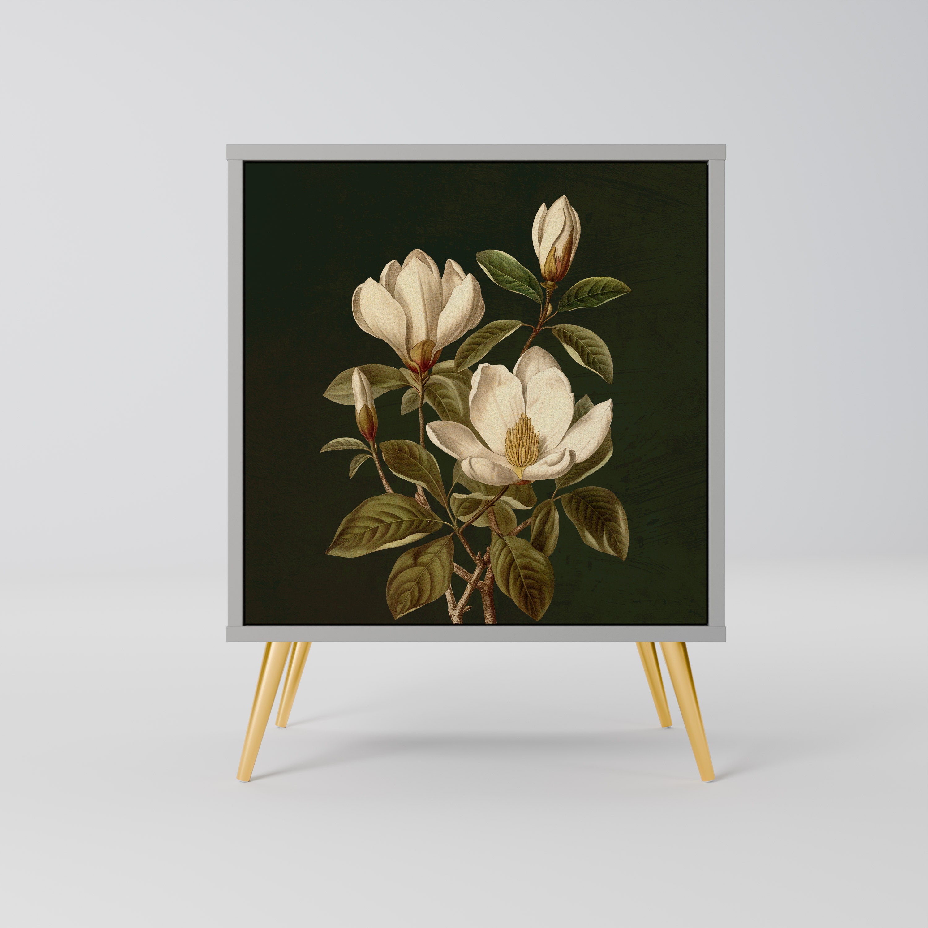 FLORAL NOIR Komoda 1-drzwiowa korpus Szary