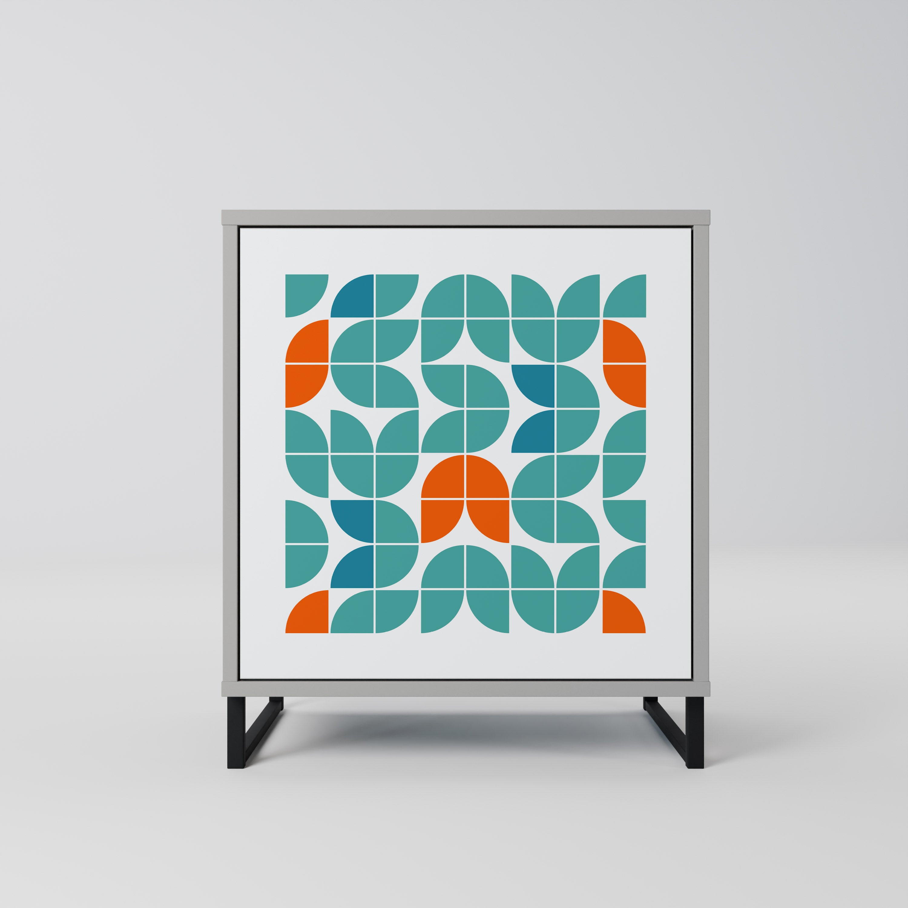 BE THE CHANGE Komoda 1-drzwiowa korpus Szary