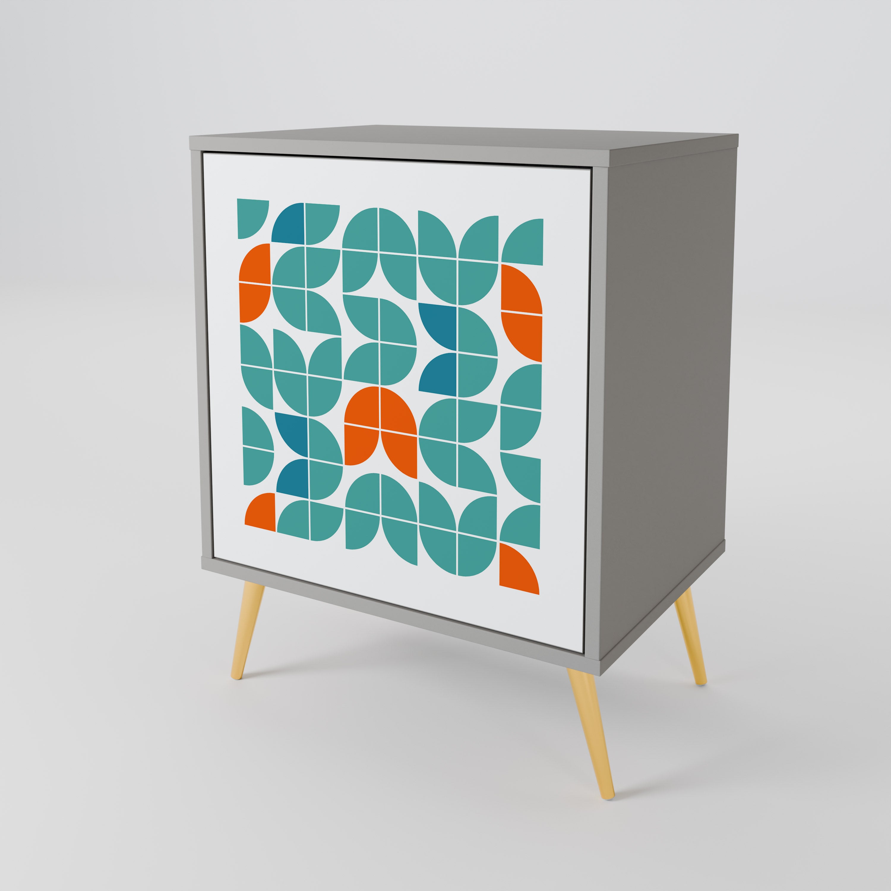 BE THE CHANGE Komoda 1-drzwiowa korpus Szary