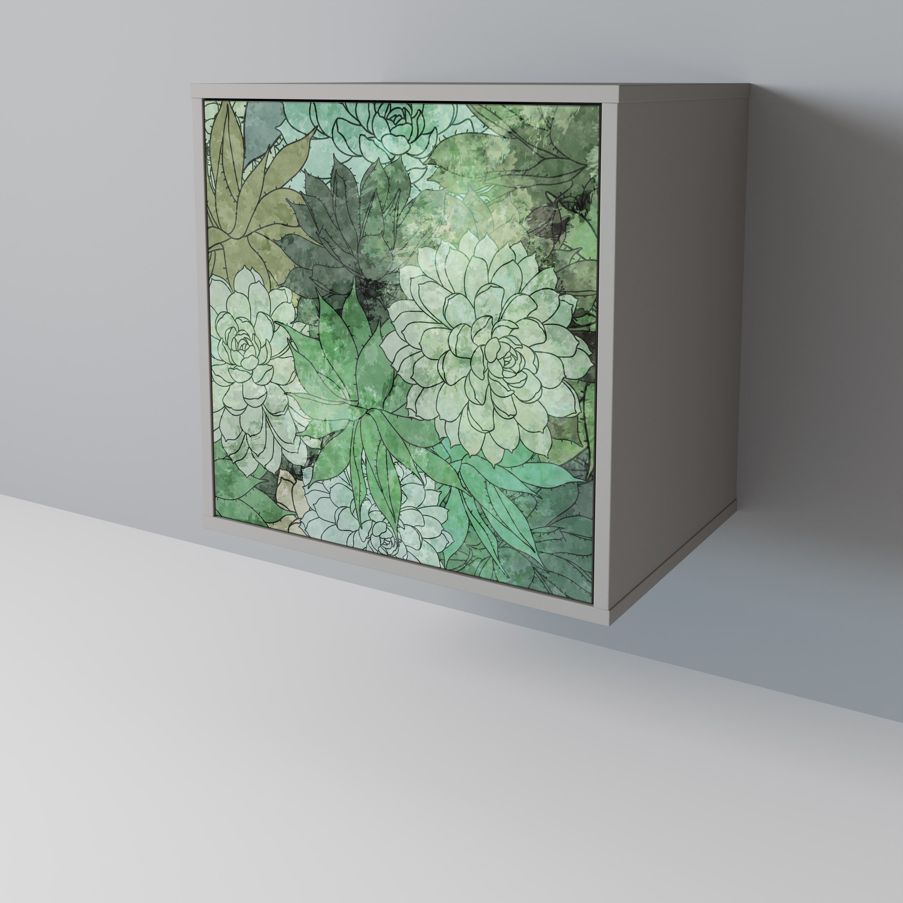 SUCCULENT CLUSTER Komoda 1-drzwiowa korpus Szary