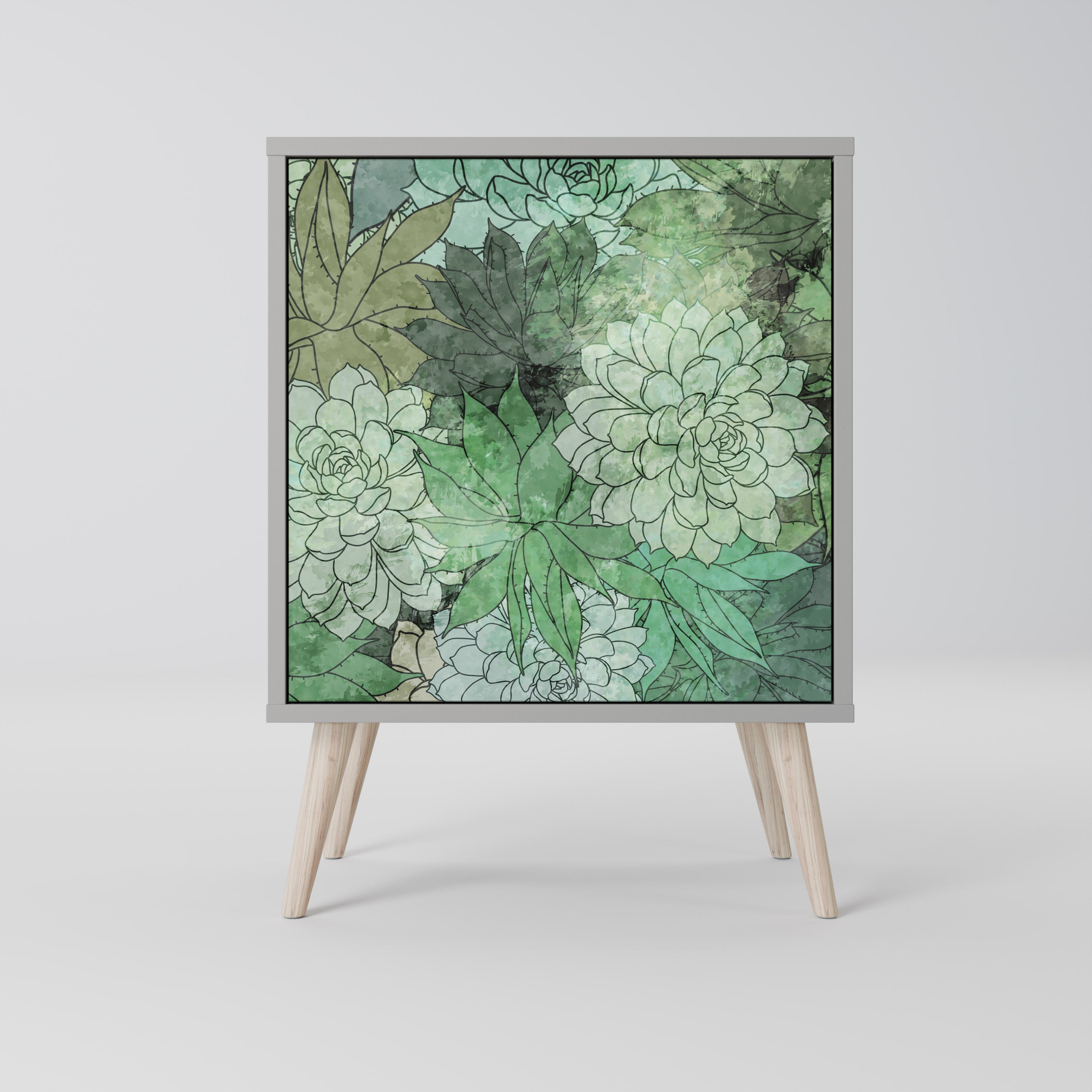 SUCCULENT CLUSTER Komoda 1-drzwiowa korpus Szary