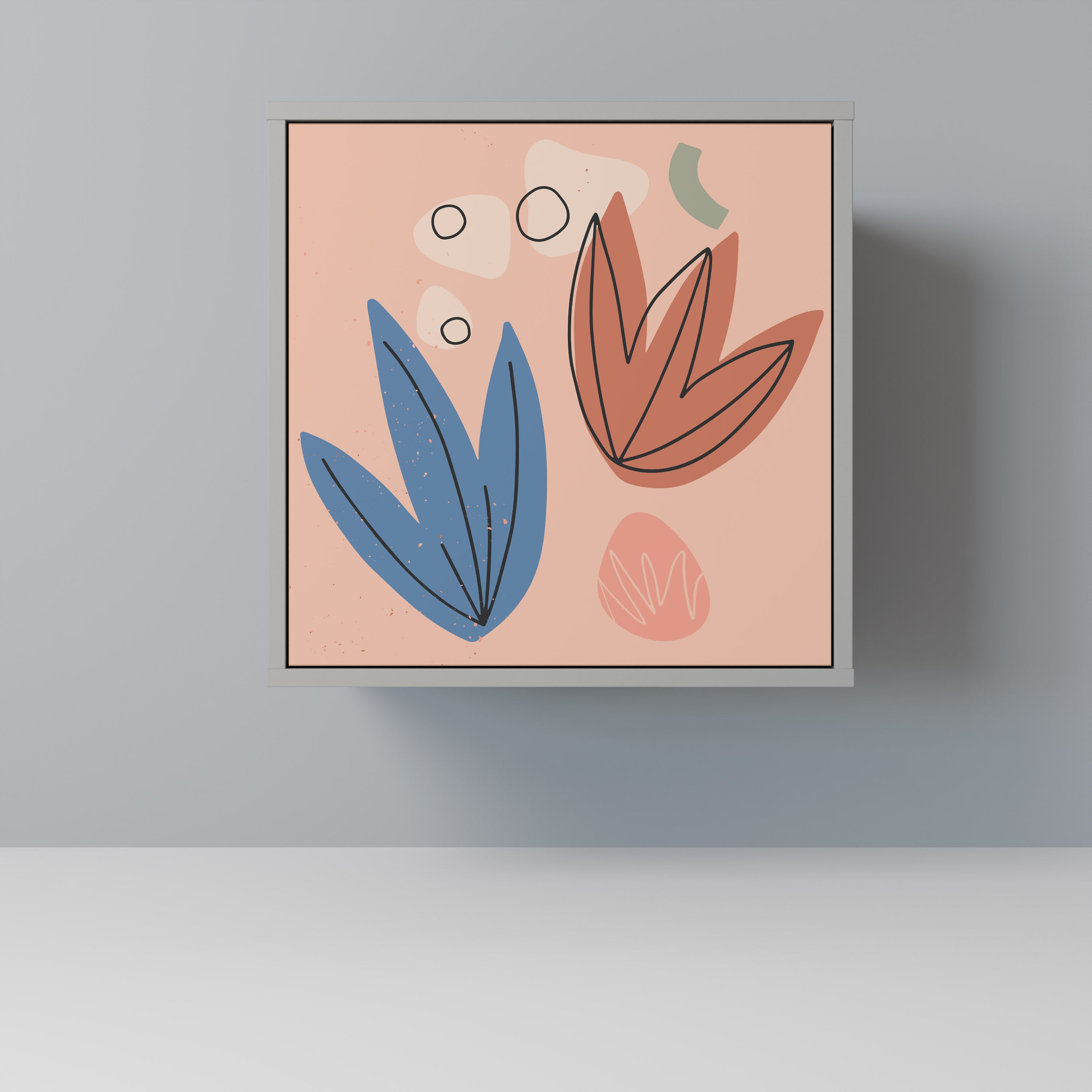 PASTEL DESTINY Komoda 1-drzwiowa korpus Szary