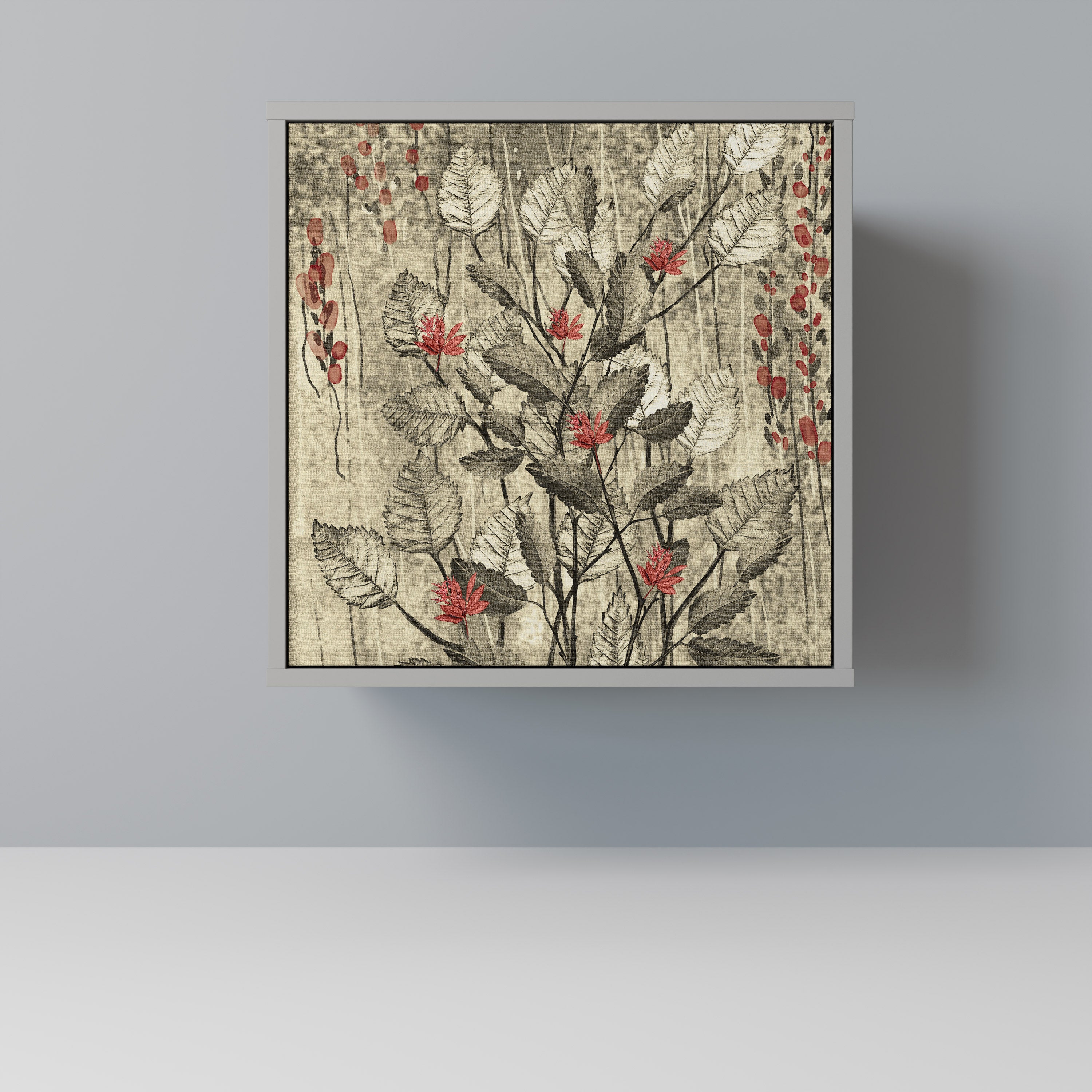 HERBAL GRACE Komoda 1-drzwiowa korpus Szary