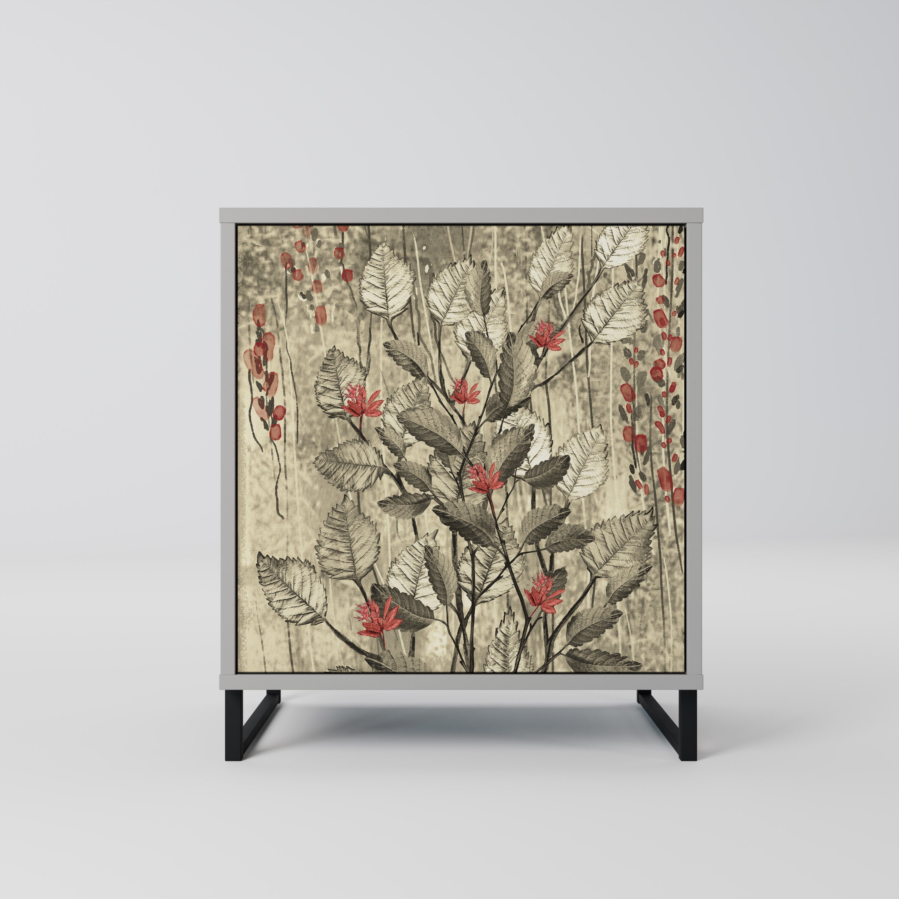 HERBAL GRACE Komoda 1-drzwiowa korpus Szary