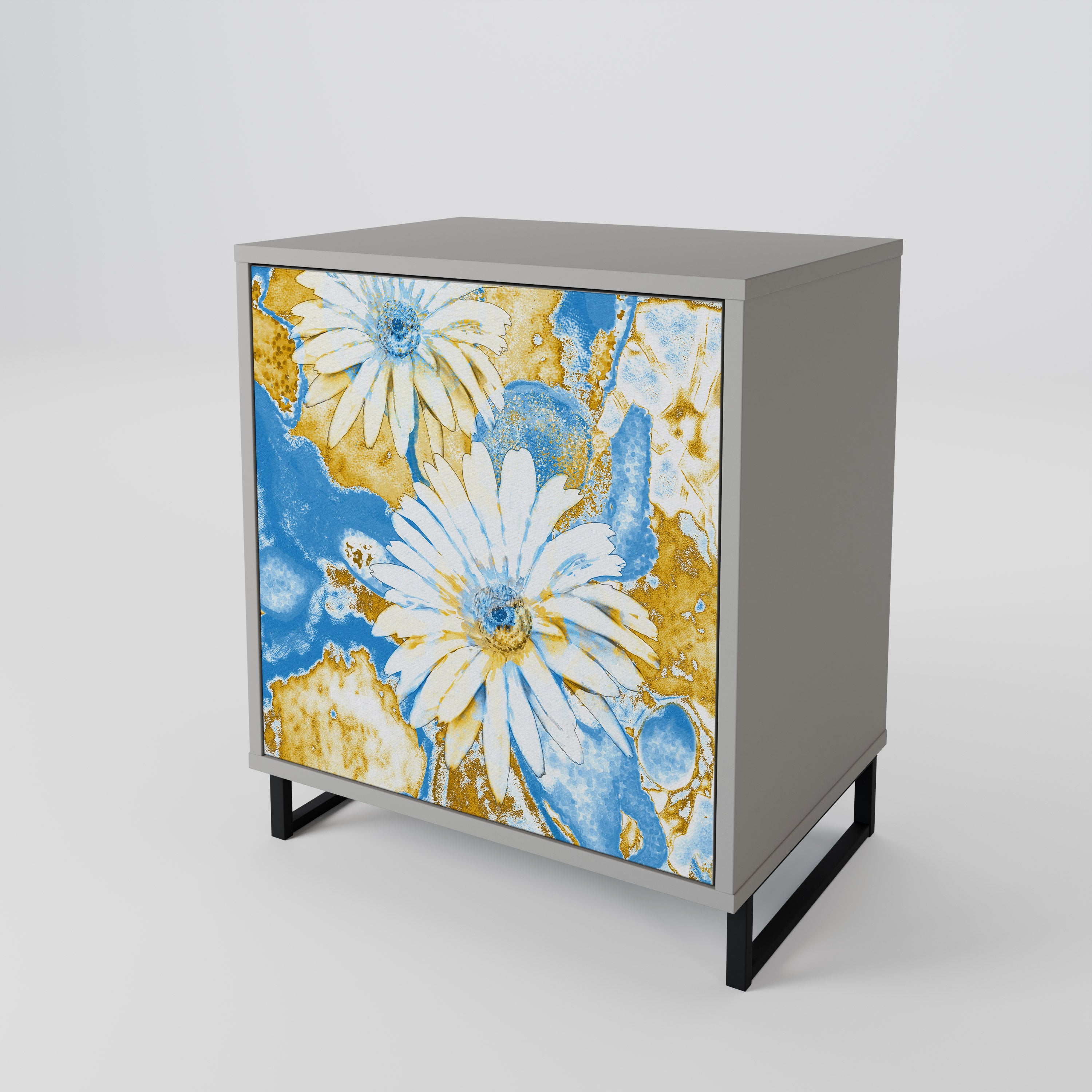 DAISY LUXE Komoda 1-drzwiowa korpus Szary