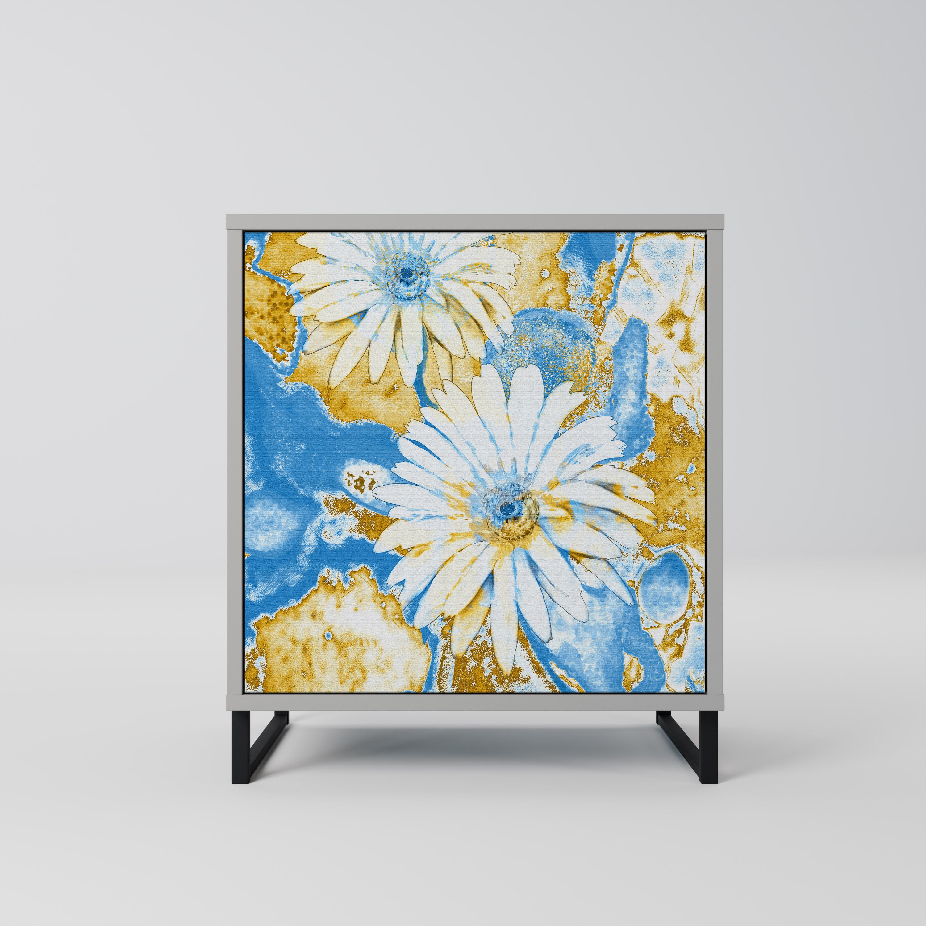 DAISY LUXE Komoda 1-drzwiowa korpus Szary