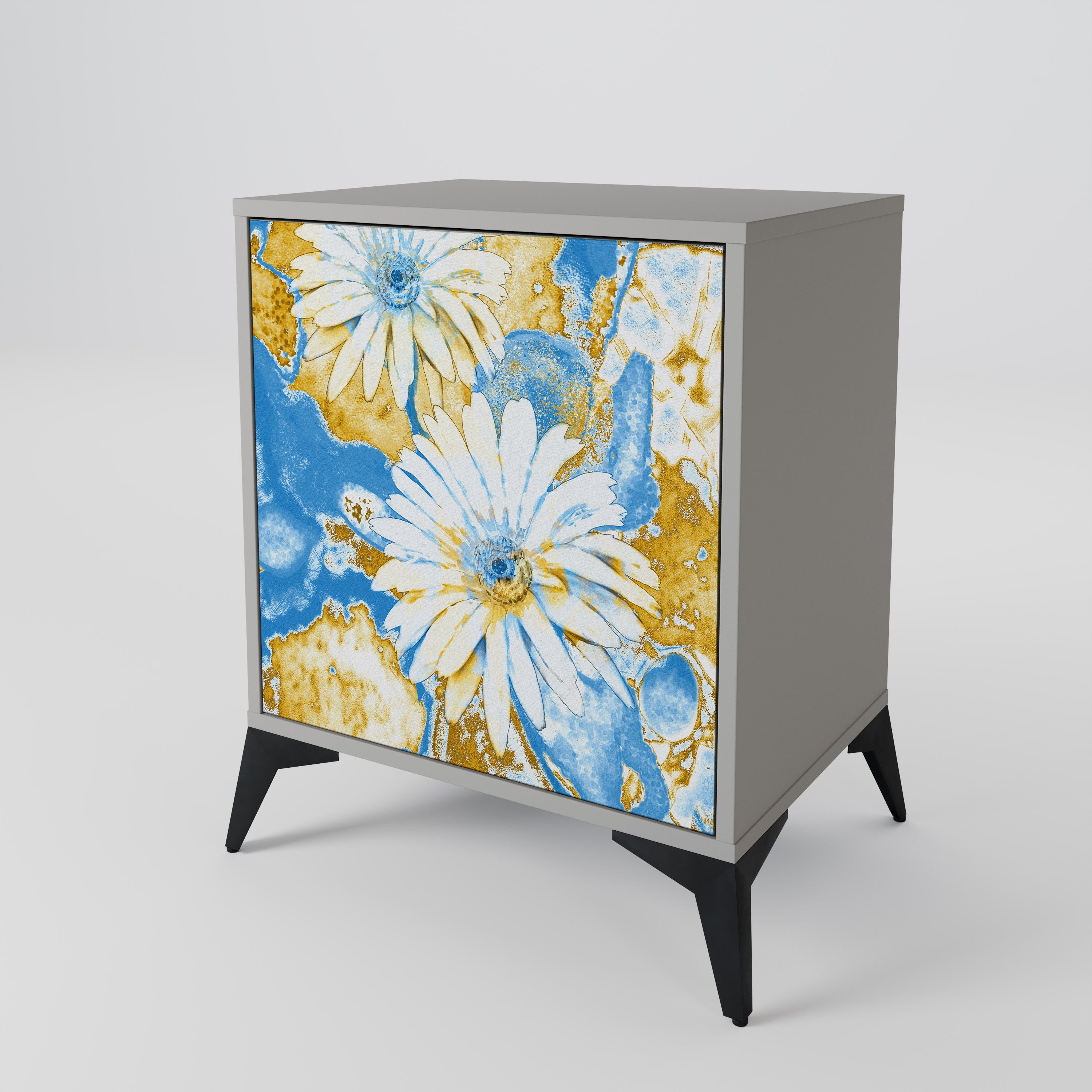DAISY LUXE Komoda 1-drzwiowa korpus Szary