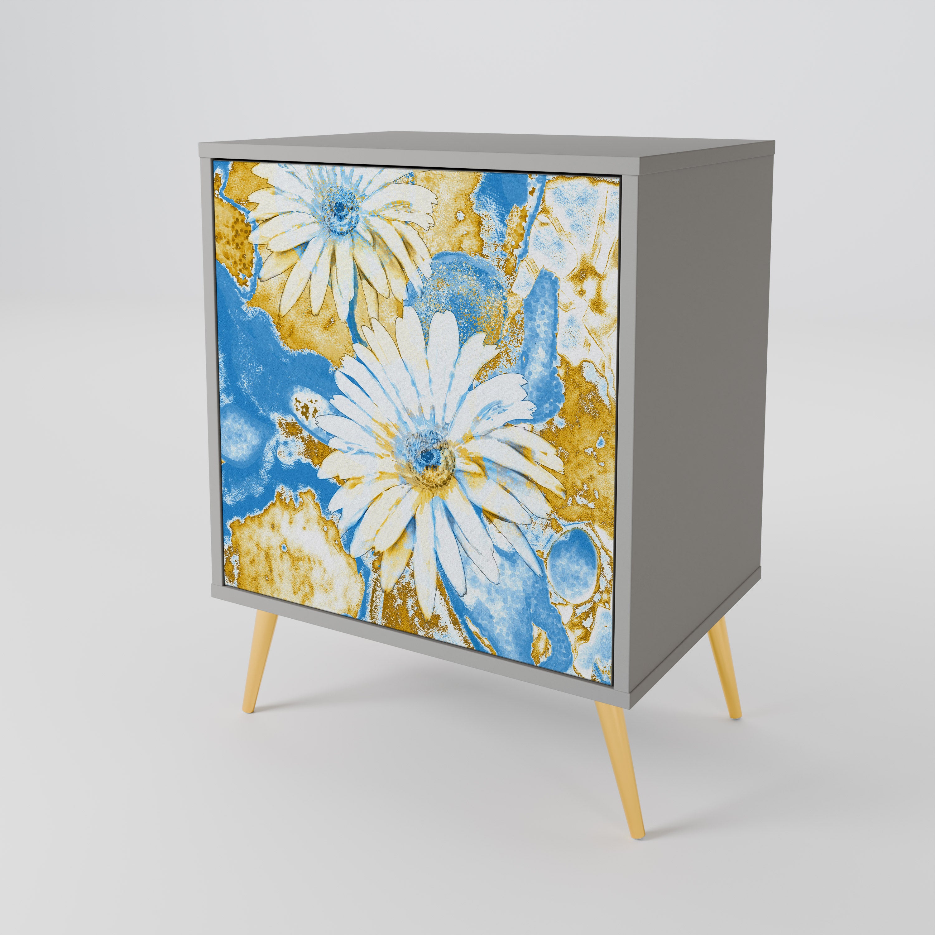 DAISY LUXE Komoda 1-drzwiowa korpus Szary