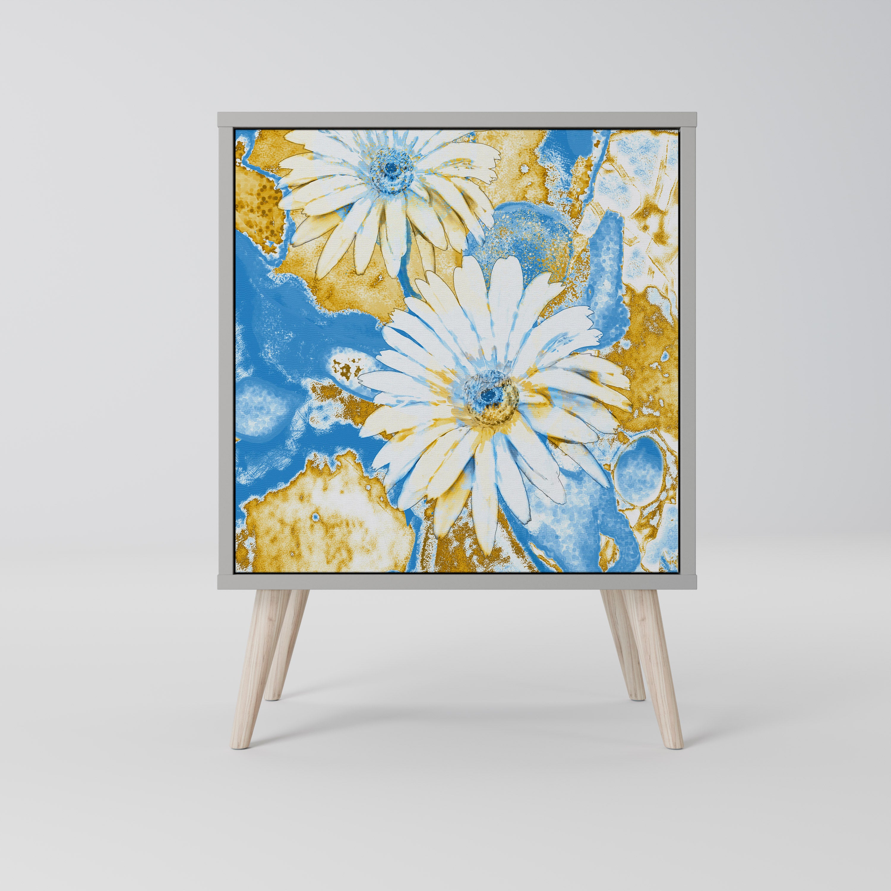 DAISY LUXE Komoda 1-drzwiowa korpus Szary