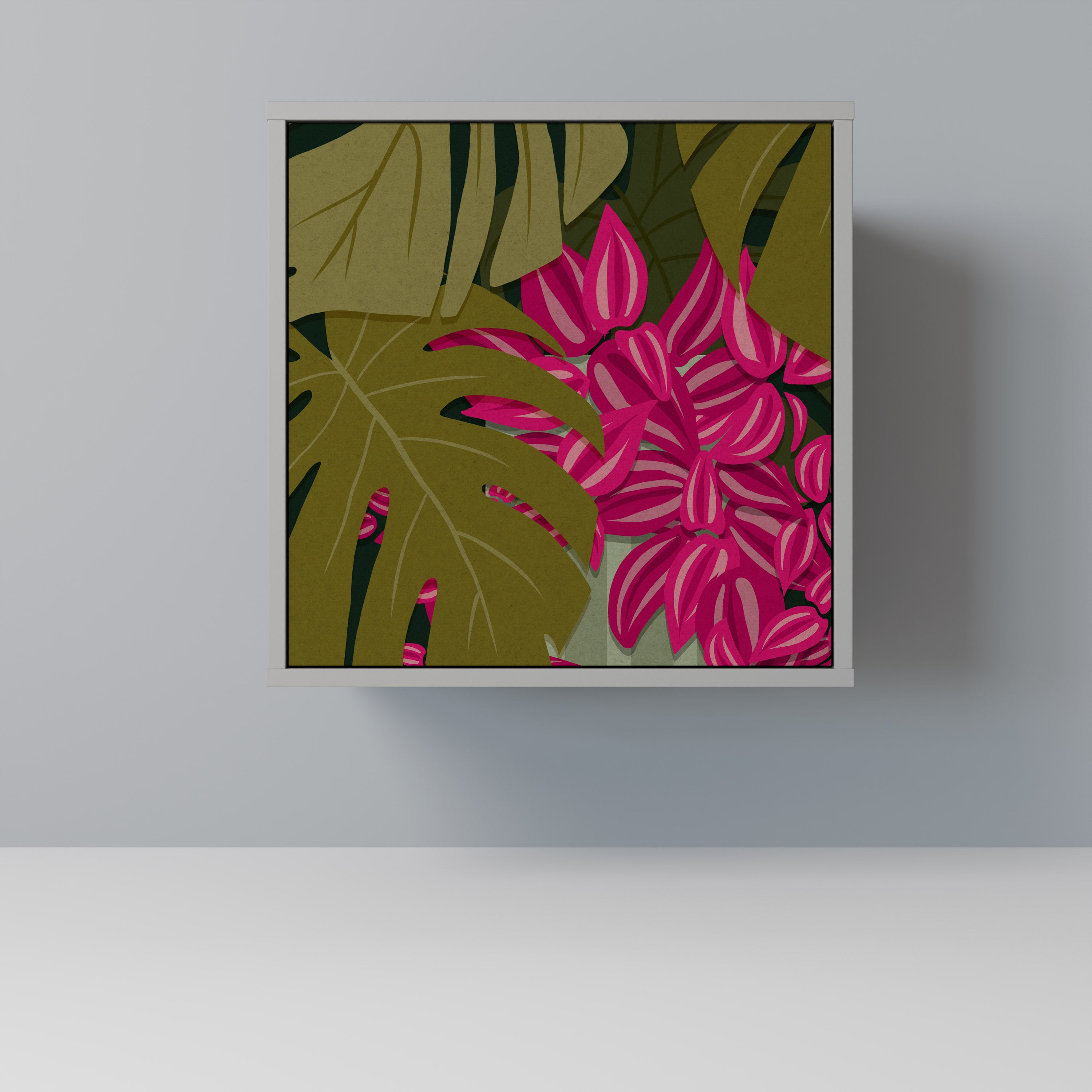 TROPICAL BEAUTY Komoda 1-drzwiowa korpus Szary