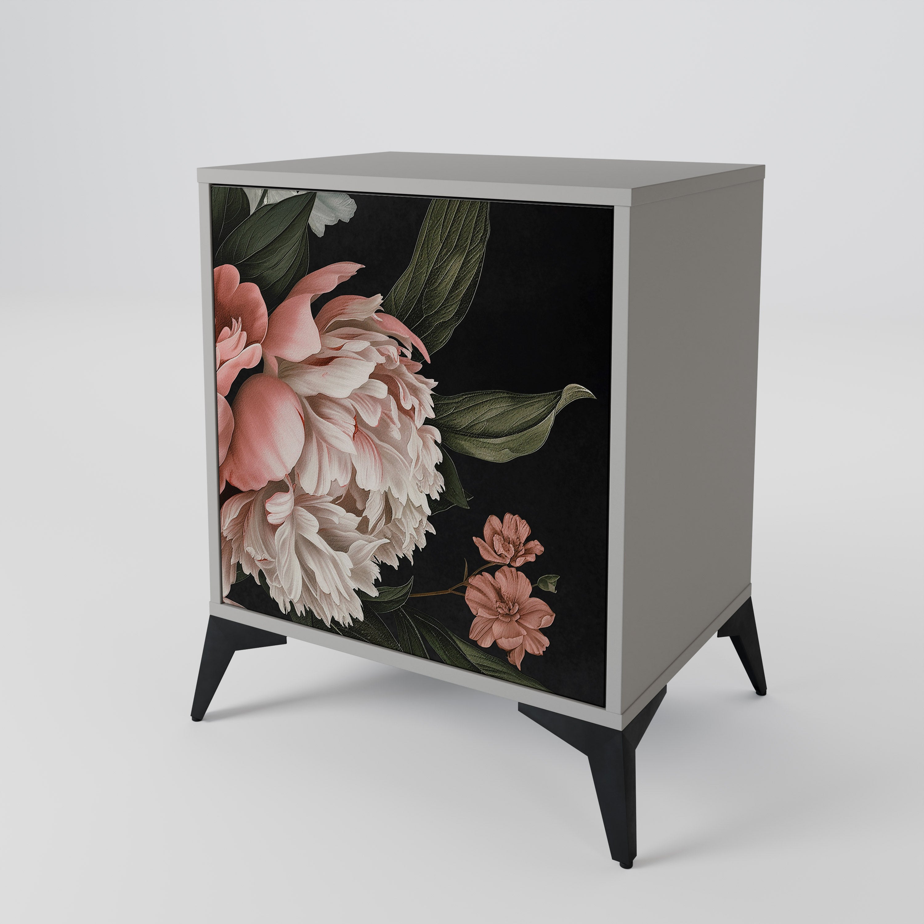 LUSH ELEGANCE Komoda 1-drzwiowa korpus Szary