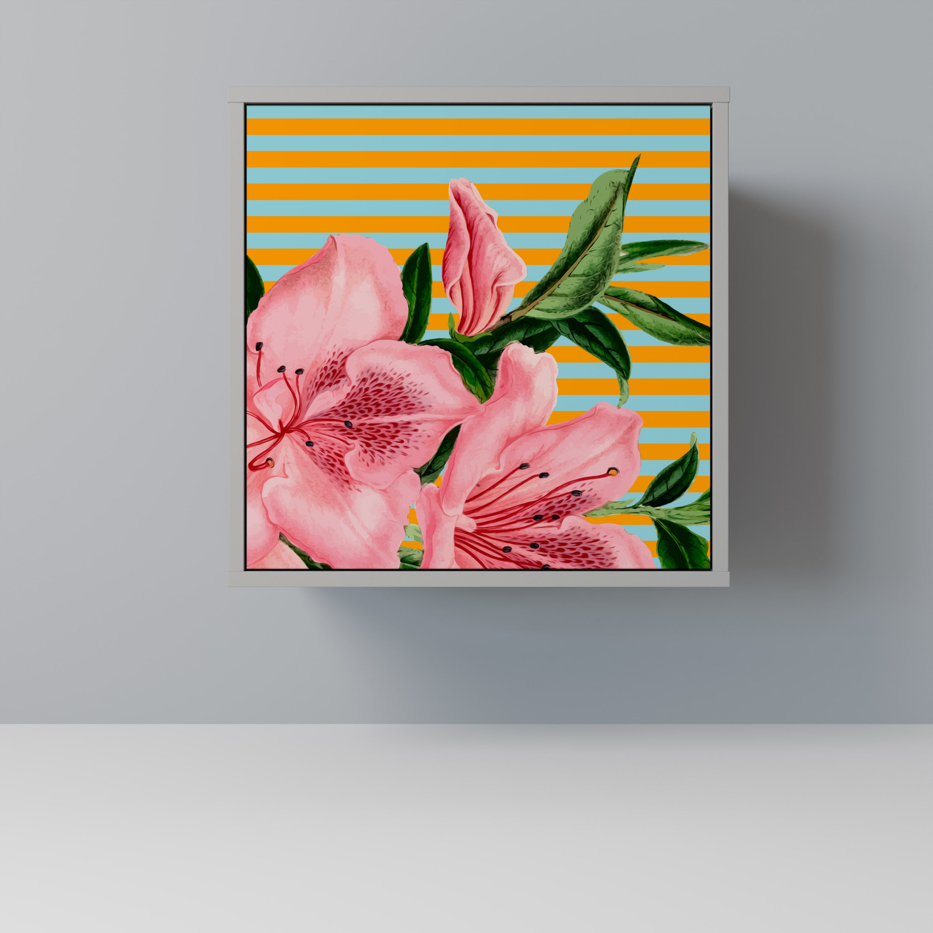 FRAGILE BEAUTY Komoda 1-drzwiowa korpus Szary