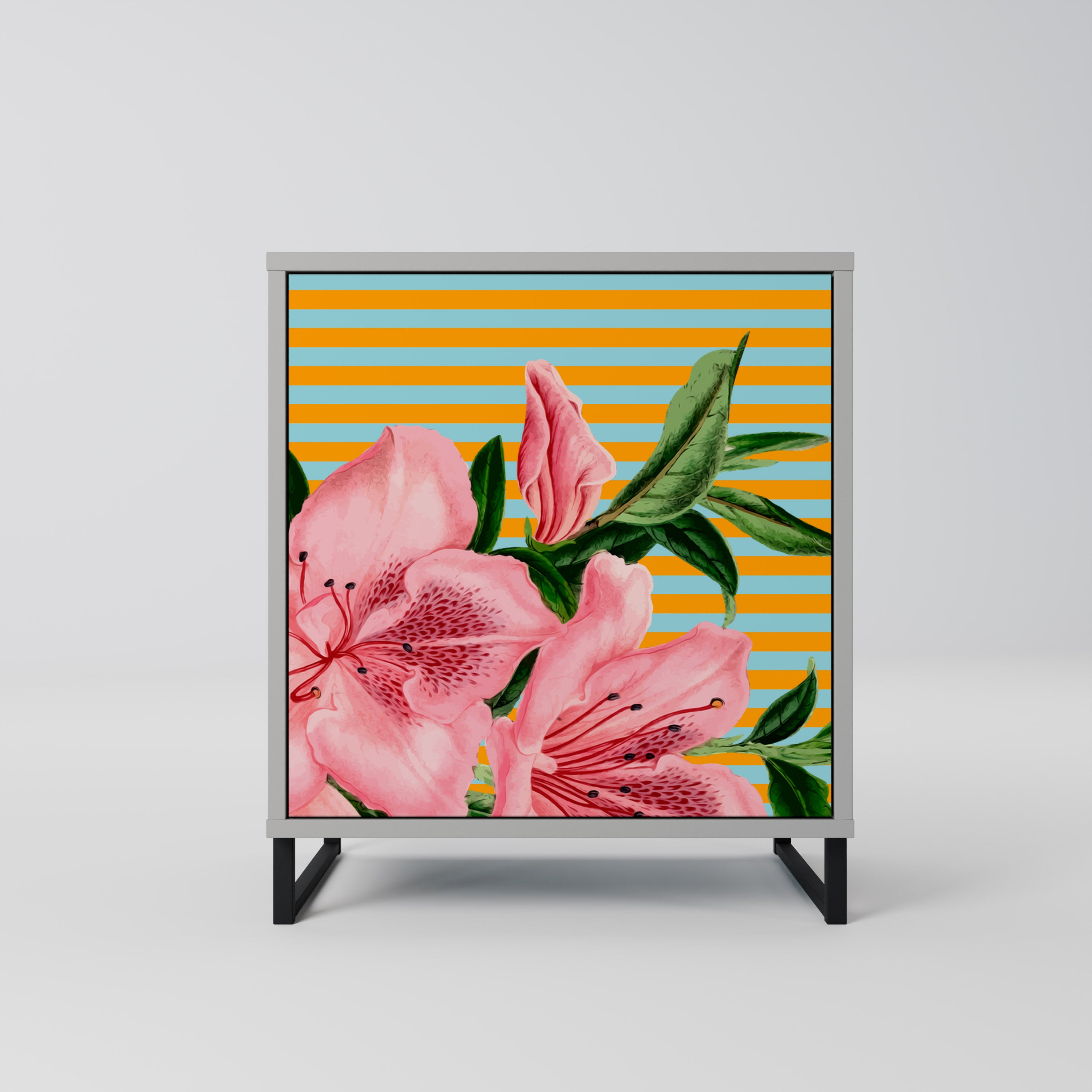 FRAGILE BEAUTY Komoda 1-drzwiowa korpus Szary