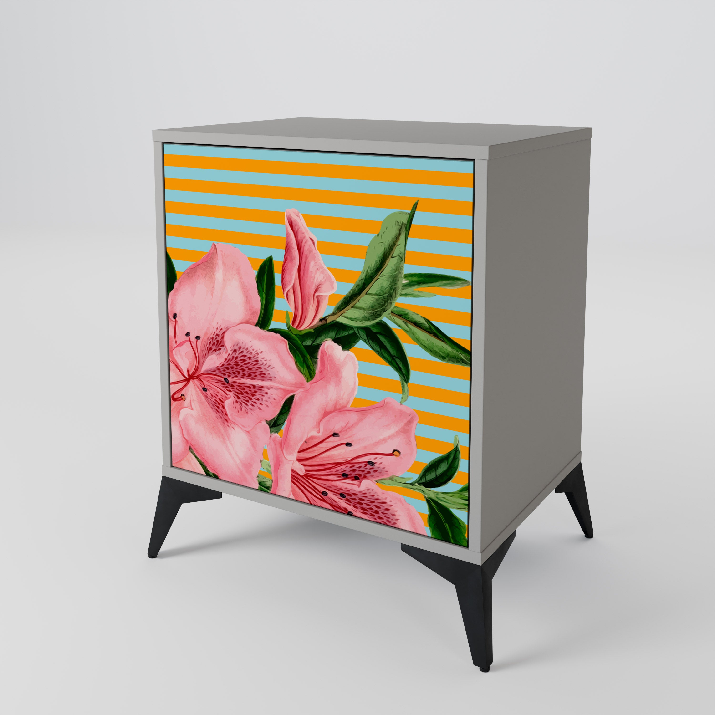 FRAGILE BEAUTY Komoda 1-drzwiowa korpus Szary