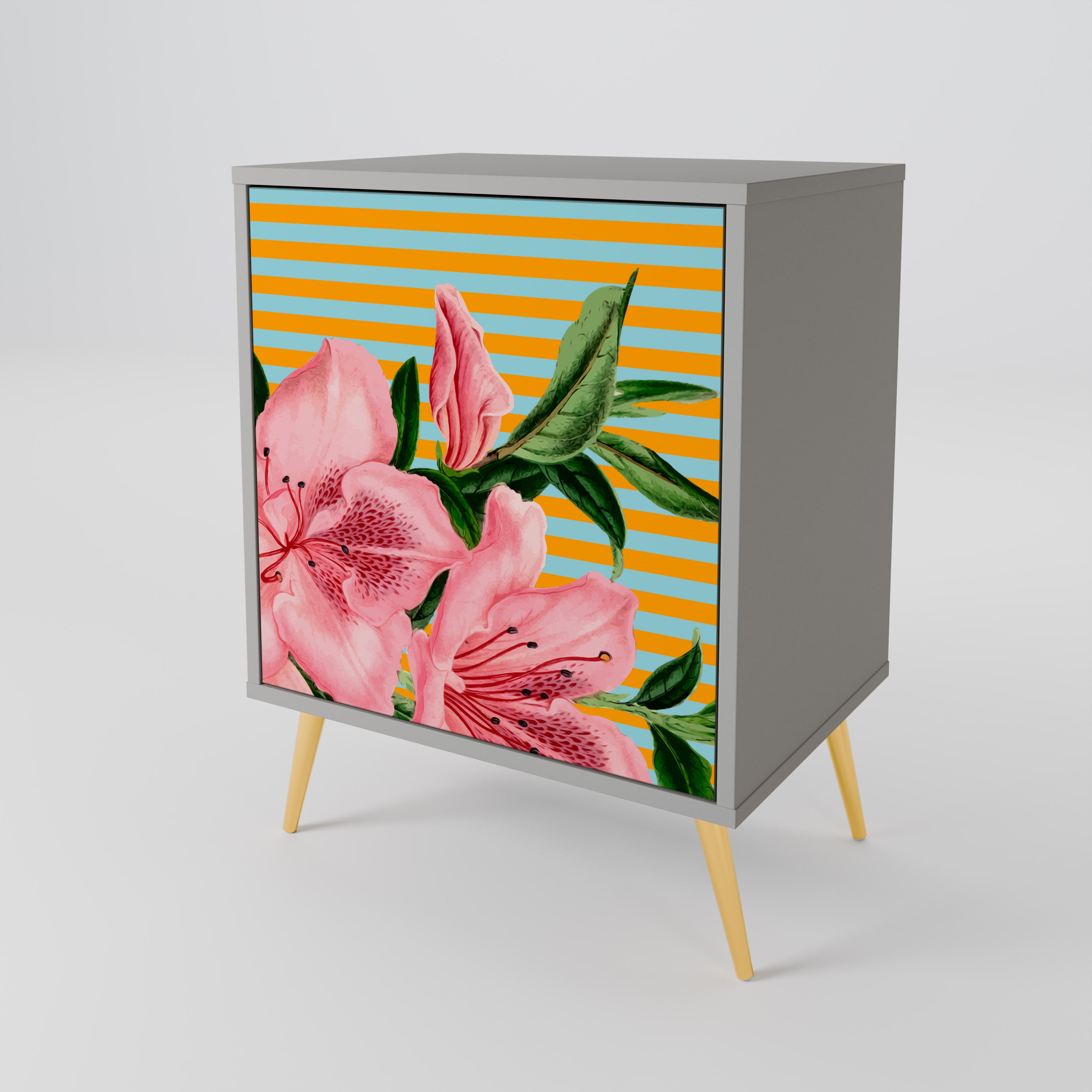 FRAGILE BEAUTY Komoda 1-drzwiowa korpus Szary