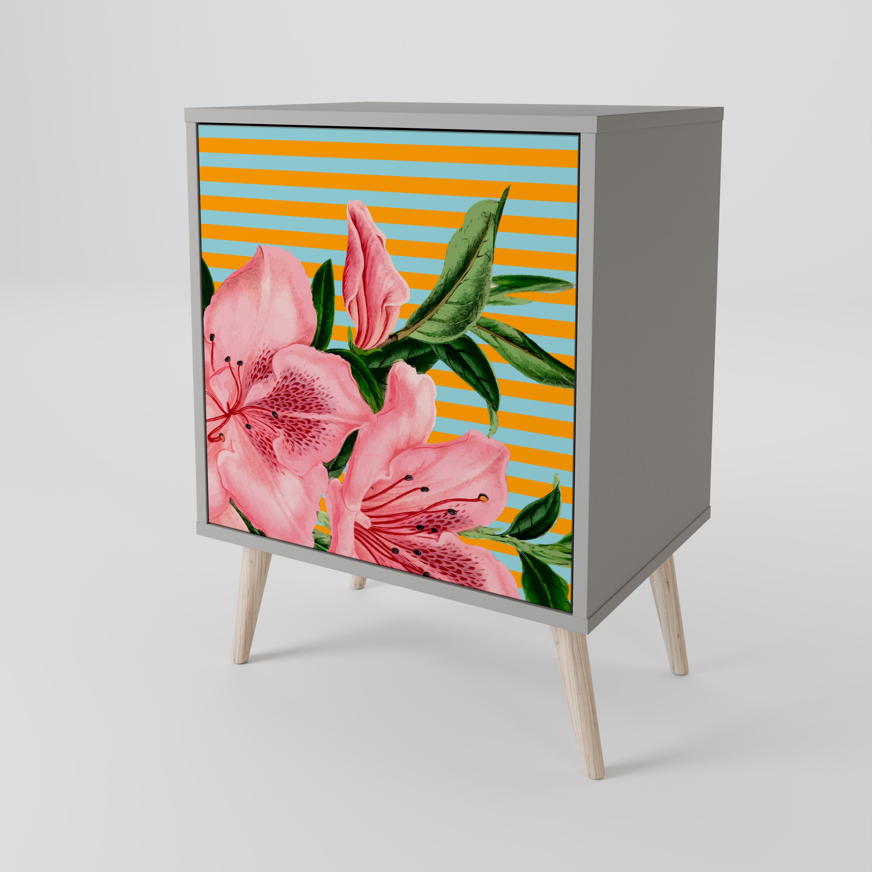 FRAGILE BEAUTY Komoda 1-drzwiowa korpus Szary