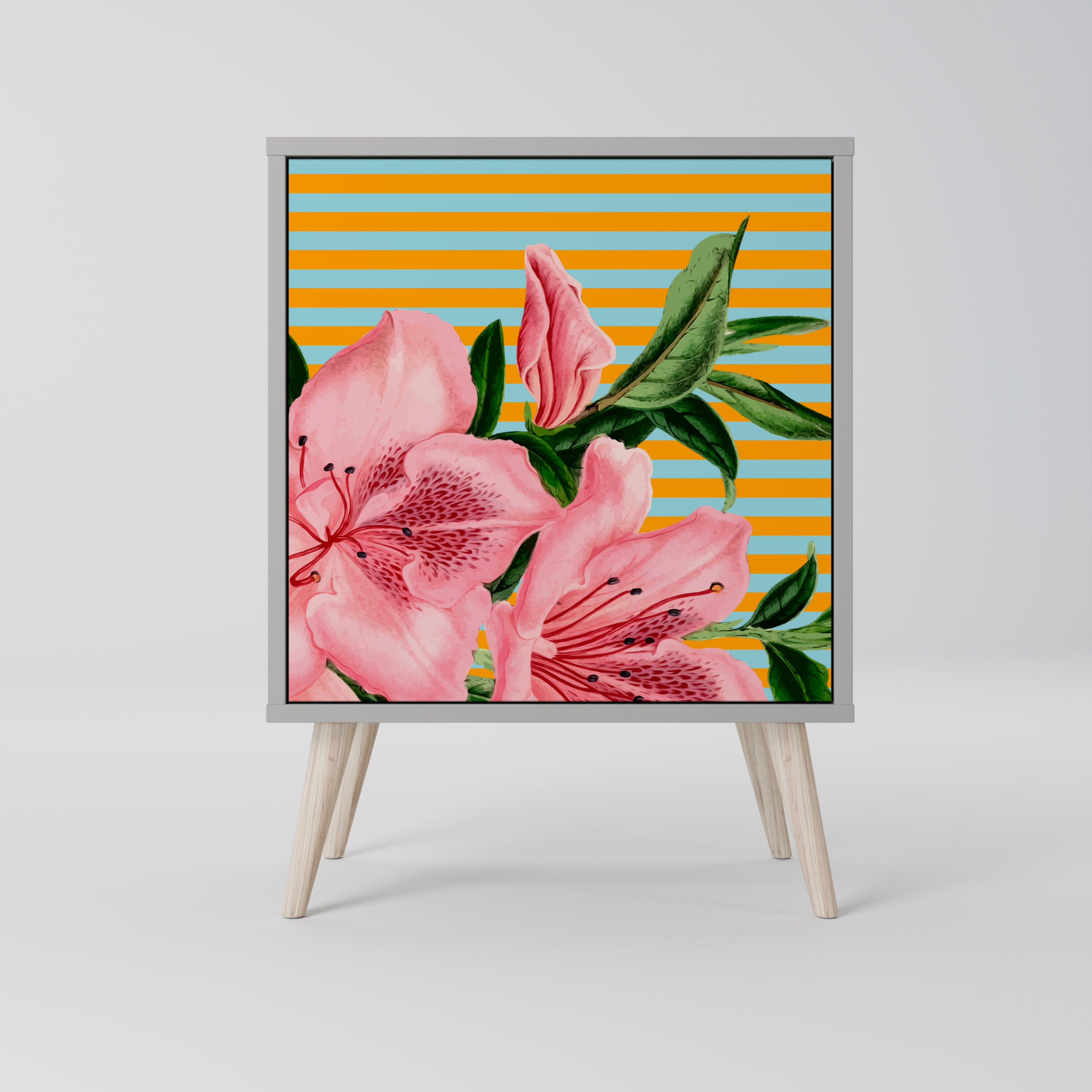 FRAGILE BEAUTY Komoda 1-drzwiowa korpus Szary