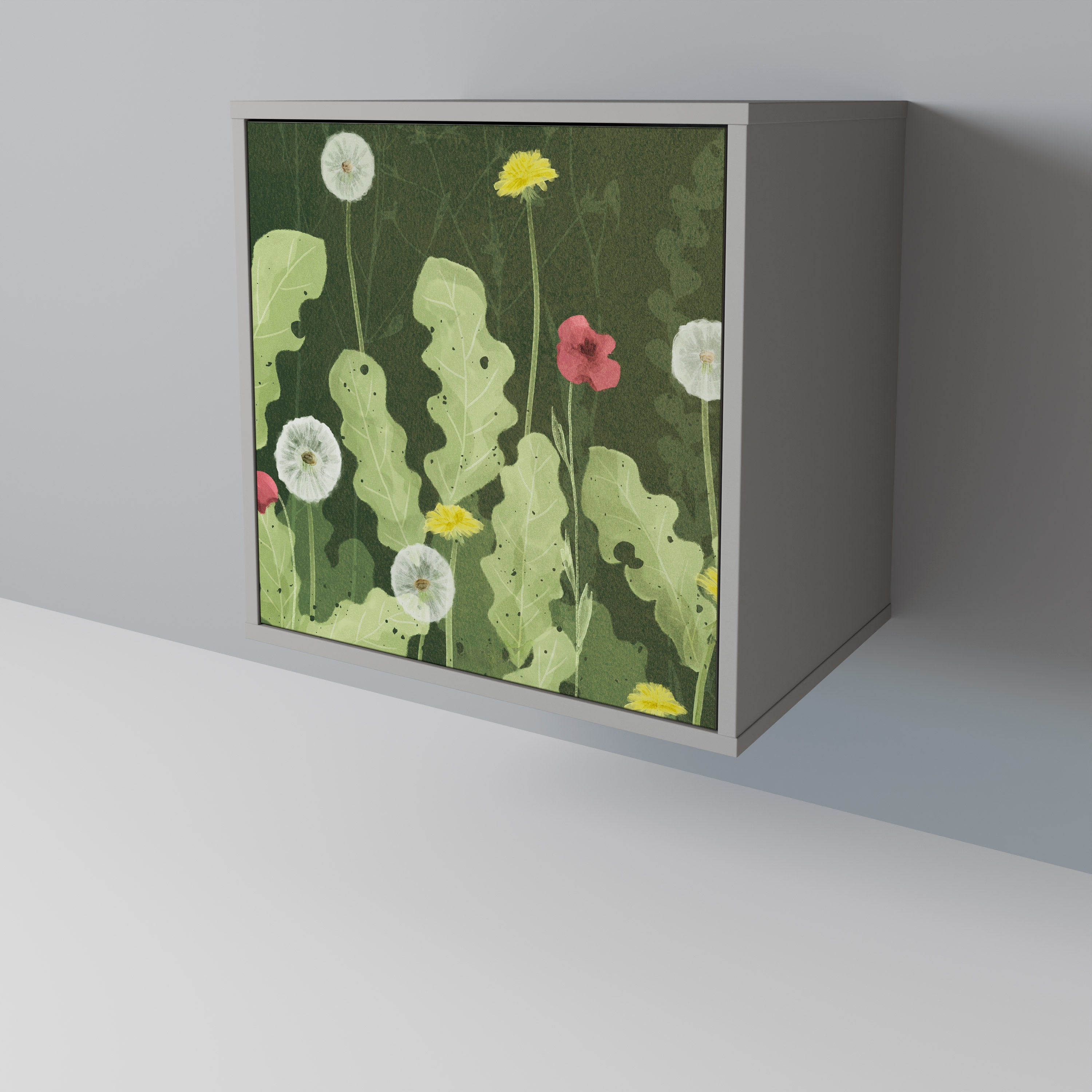 DANDELION AMUSE Komoda 1-drzwiowa korpus Szary