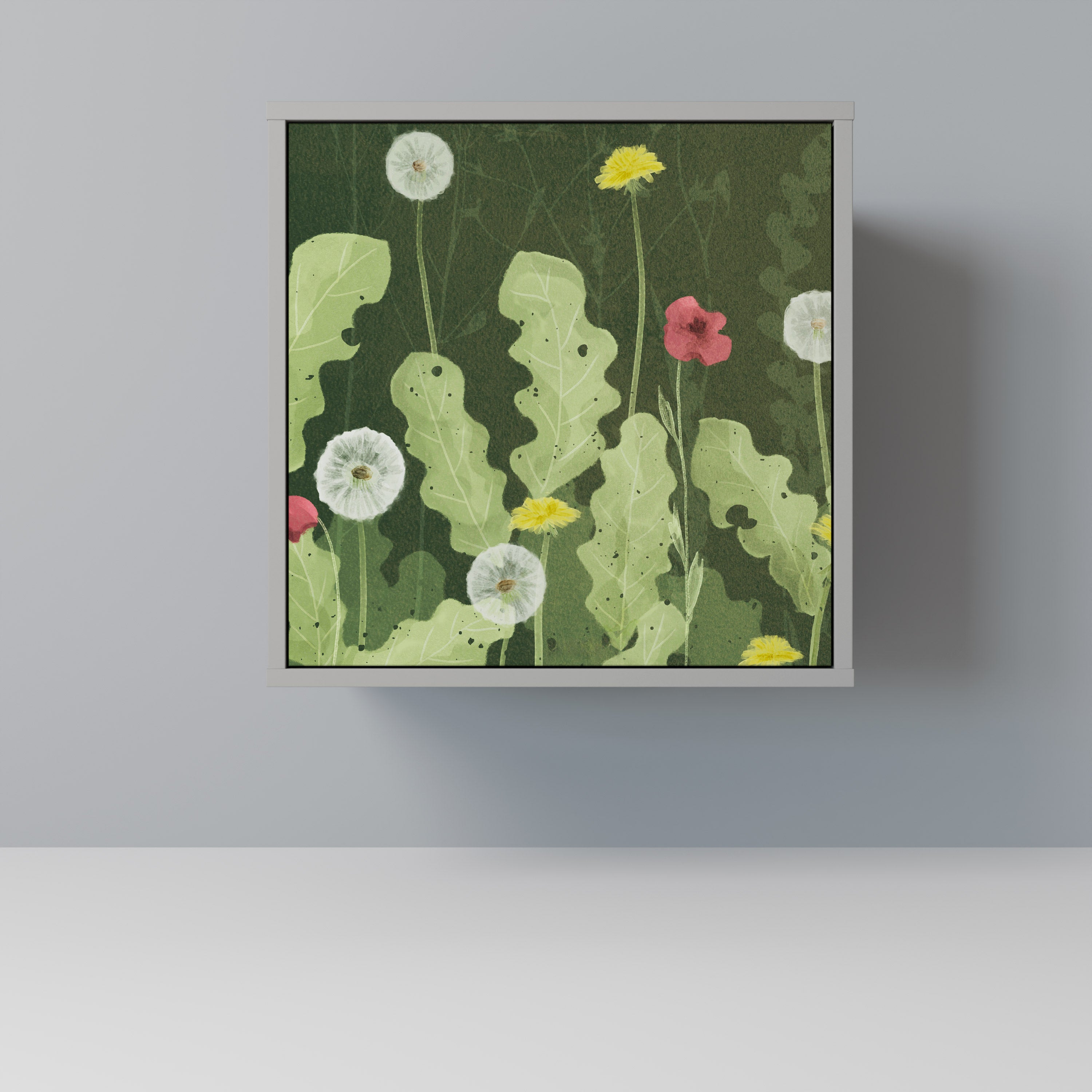 DANDELION AMUSE Komoda 1-drzwiowa korpus Szary