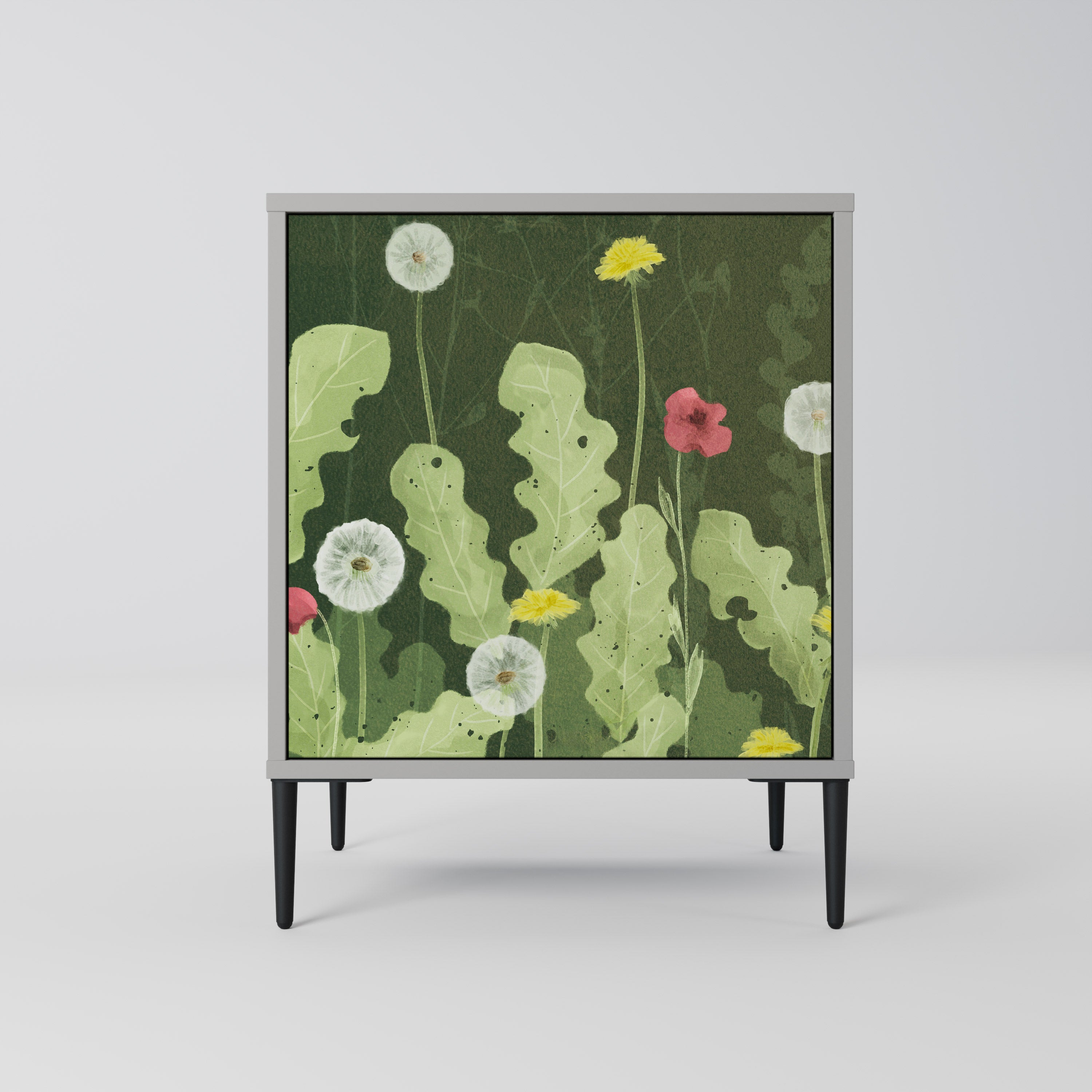 DANDELION AMUSE Komoda 1-drzwiowa korpus Szary