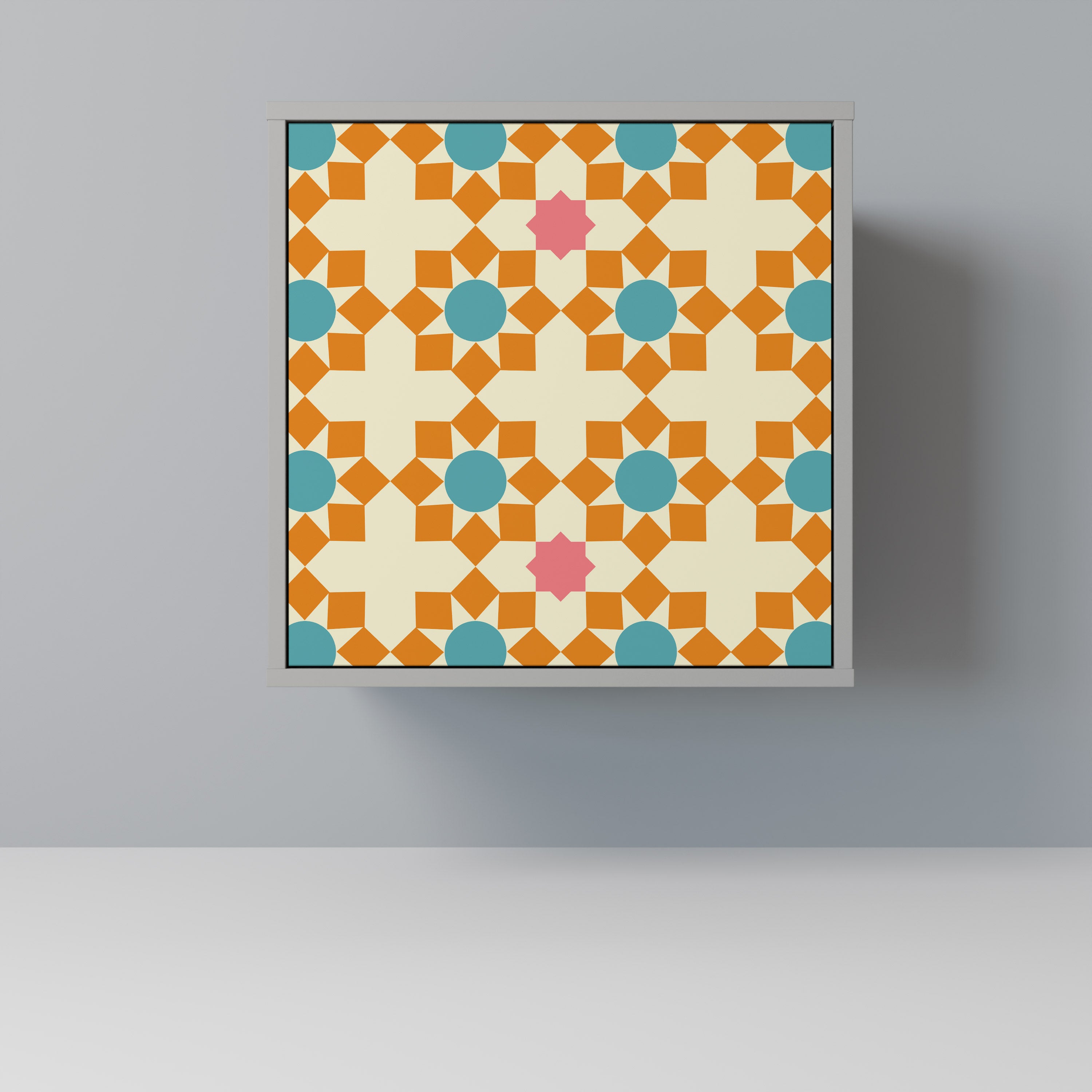 FLORAL DECOR Komoda 1-drzwiowa korpus Szary