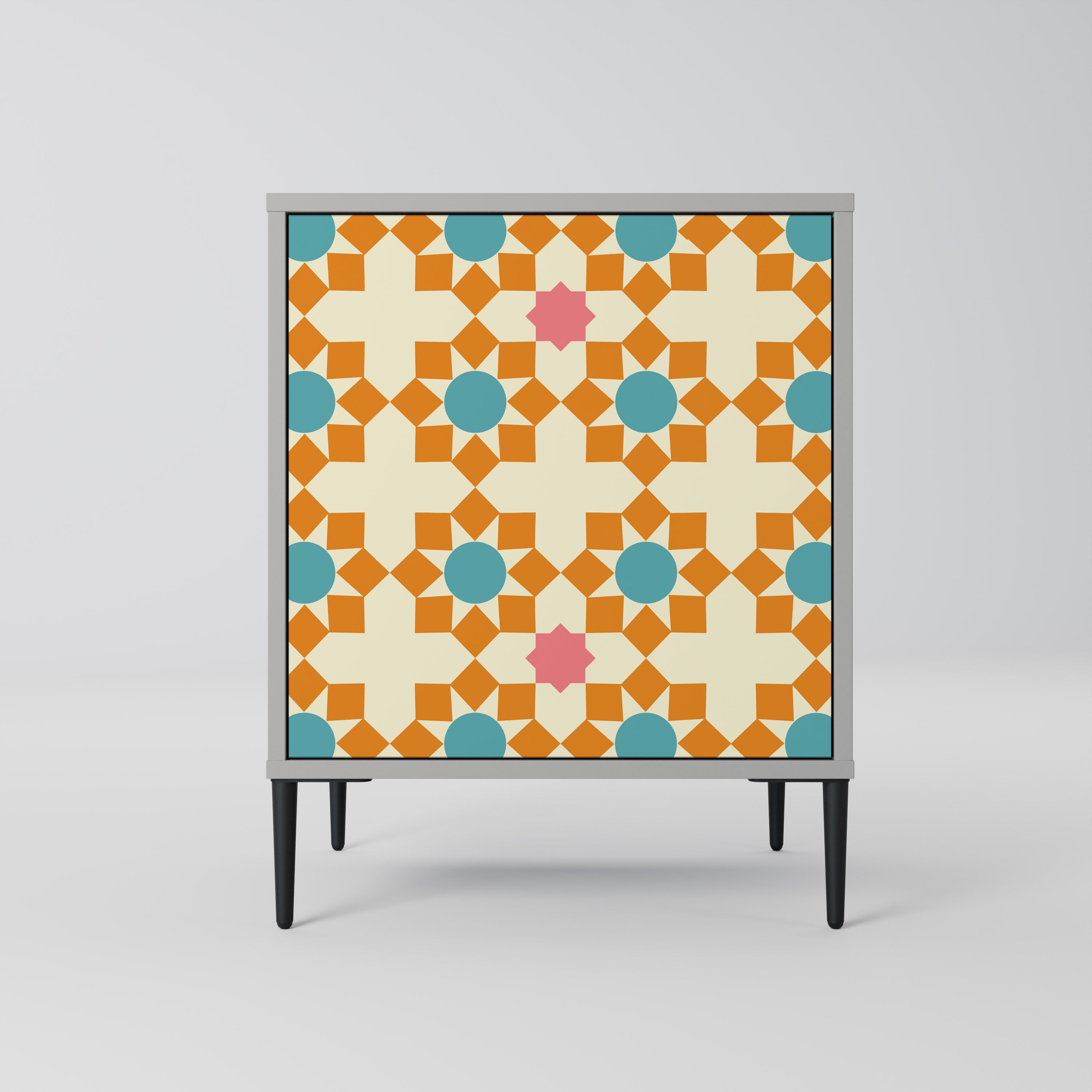 FLORAL DECOR Komoda 1-drzwiowa korpus Szary