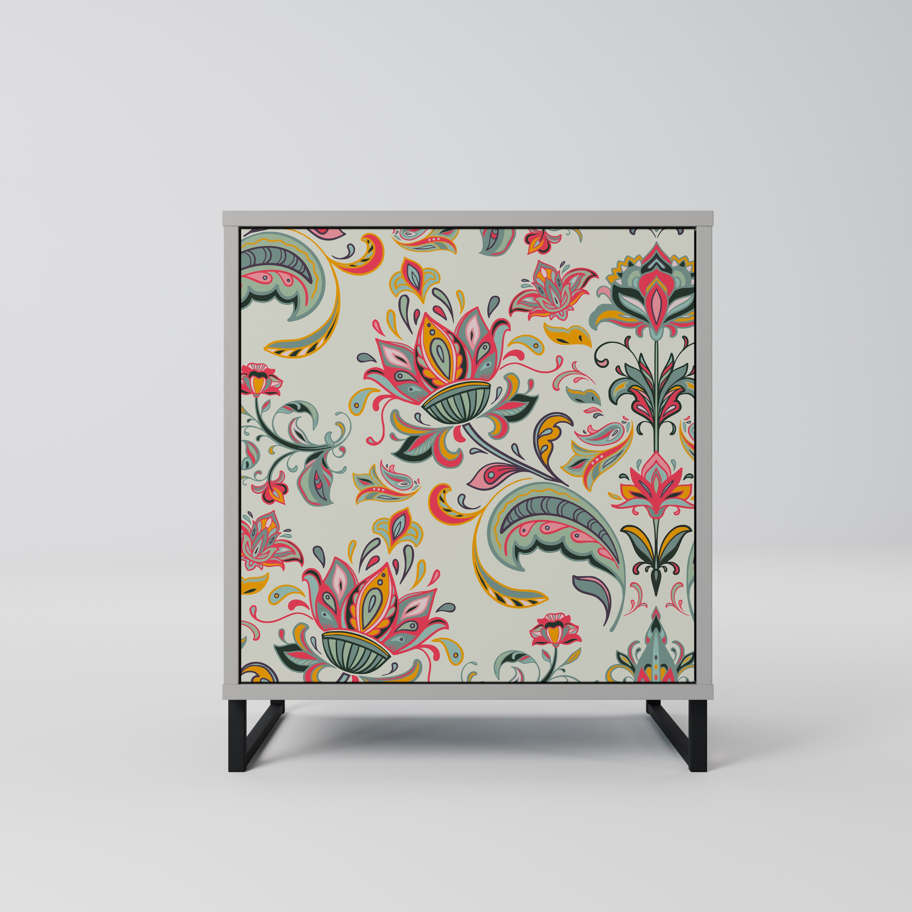 ORGANIC FOLKLORE Komoda 1-drzwiowa korpus Szary