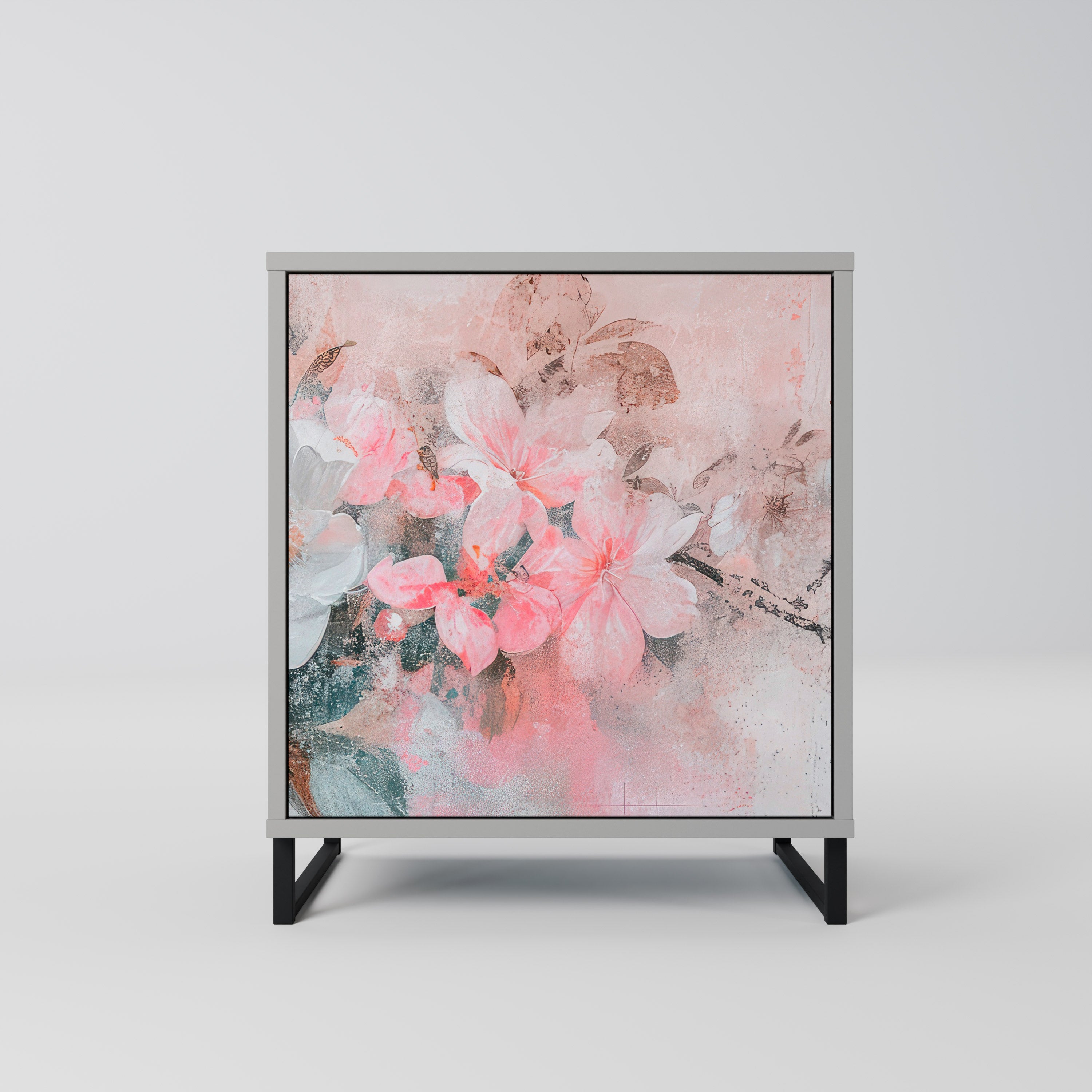 CHERRY BLOSSOM Komoda 1-drzwiowa korpus Szary