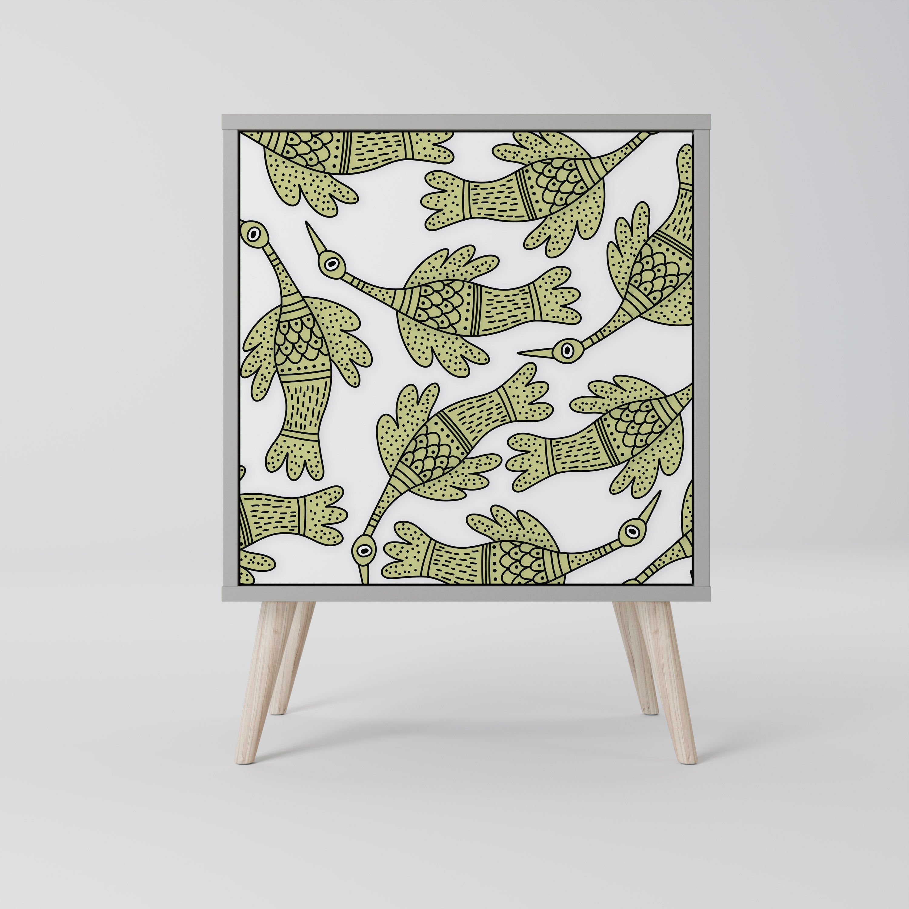 SEEDLING SONGBIRD Komoda 1-drzwiowa korpus Szary