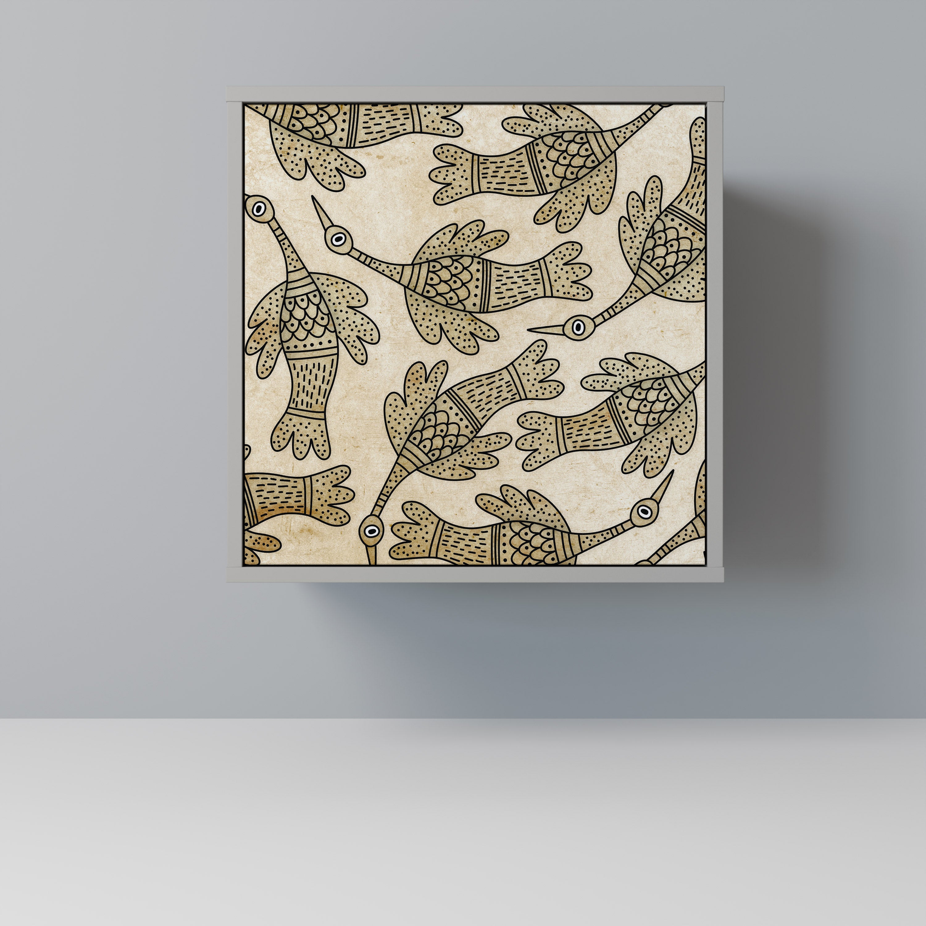 ALMONDINE SONGBIRD Komoda 1-drzwiowa korpus Szary