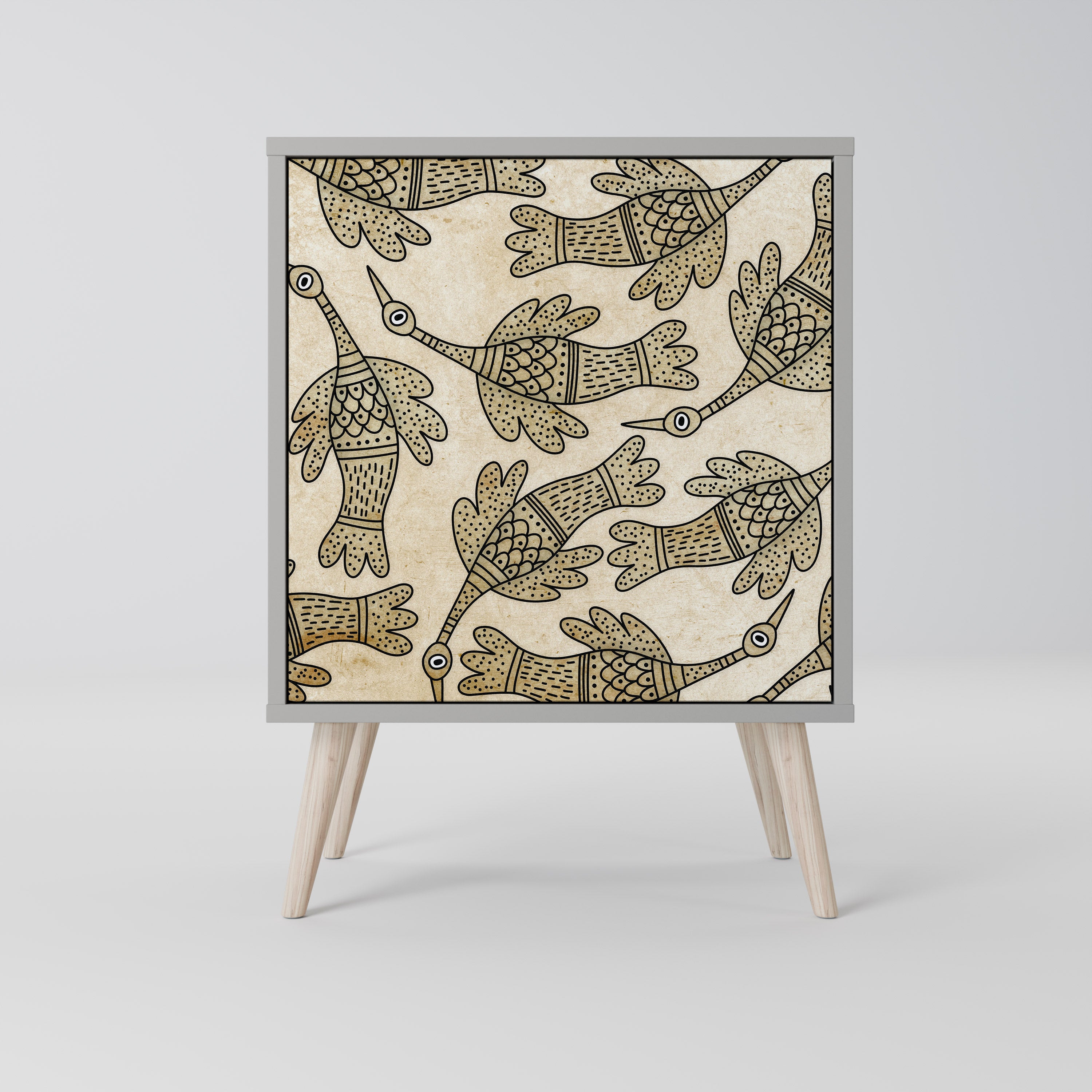 ALMONDINE SONGBIRD Komoda 1-drzwiowa korpus Szary