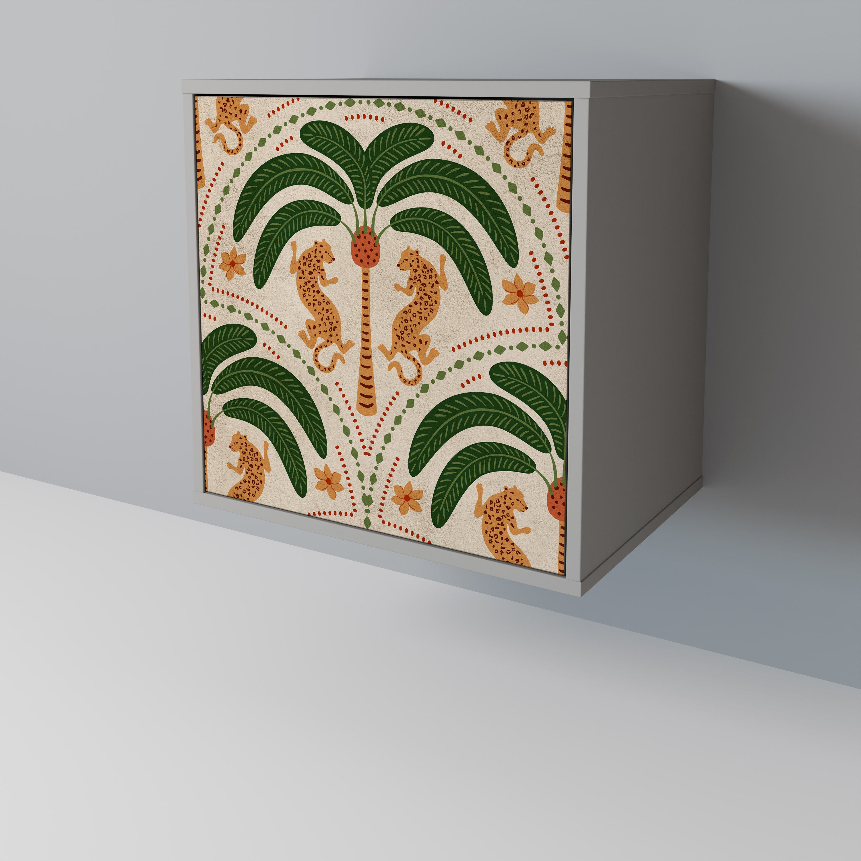 DANCING PREDATORS Komoda 1-drzwiowa korpus Szary