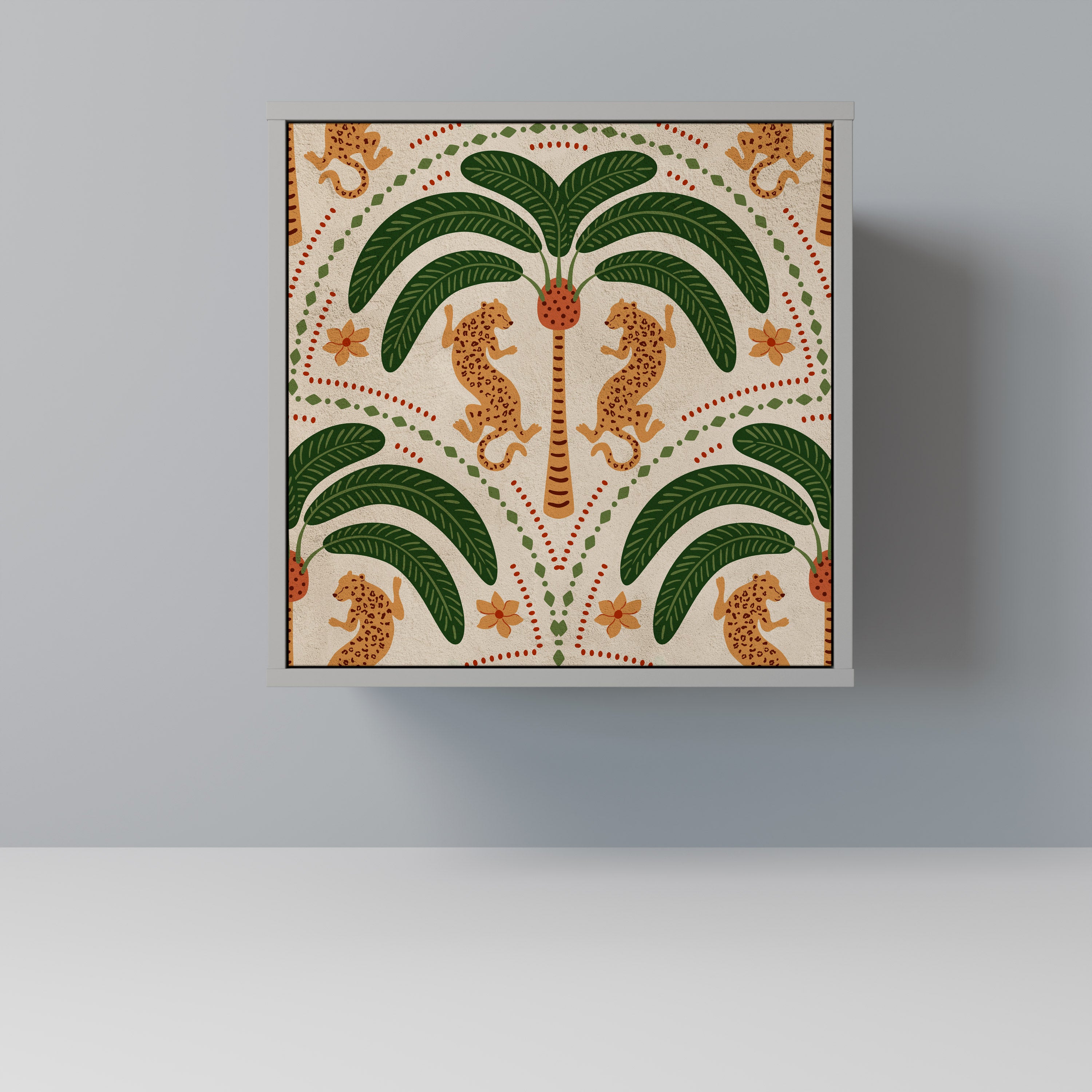 DANCING PREDATORS Komoda 1-drzwiowa korpus Szary