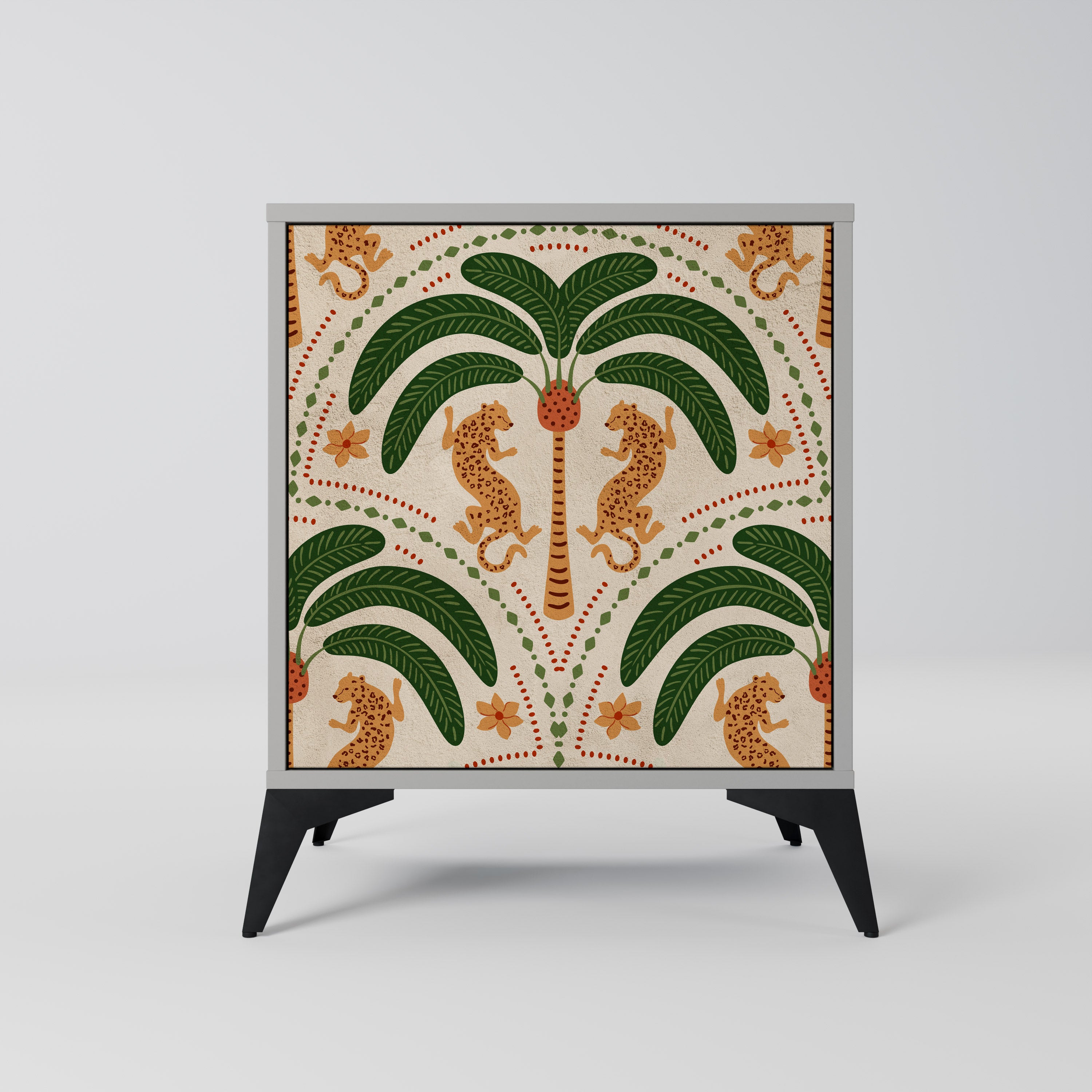 DANCING PREDATORS Komoda 1-drzwiowa korpus Szary