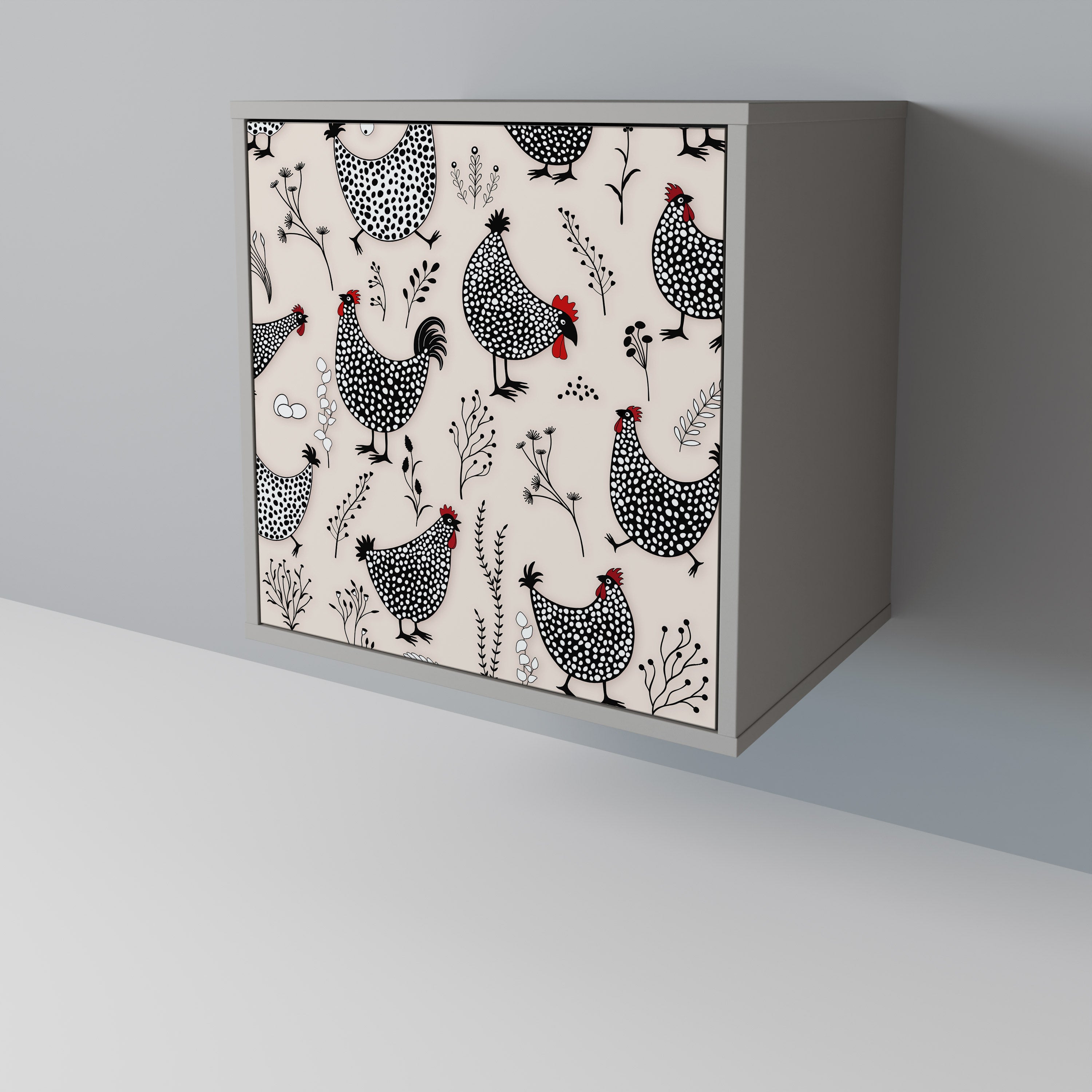 HAPPY HENS Komoda 1-drzwiowa korpus Szary