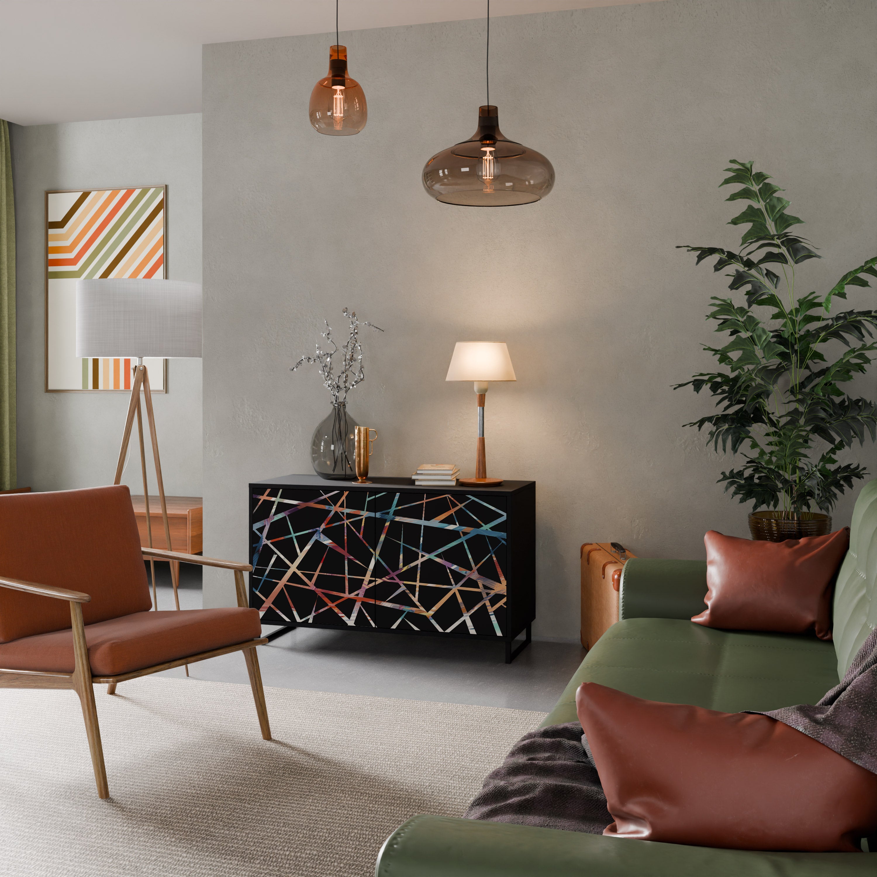 POLYGON VERVE Komoda 2-drzwiowa korpus Czarny