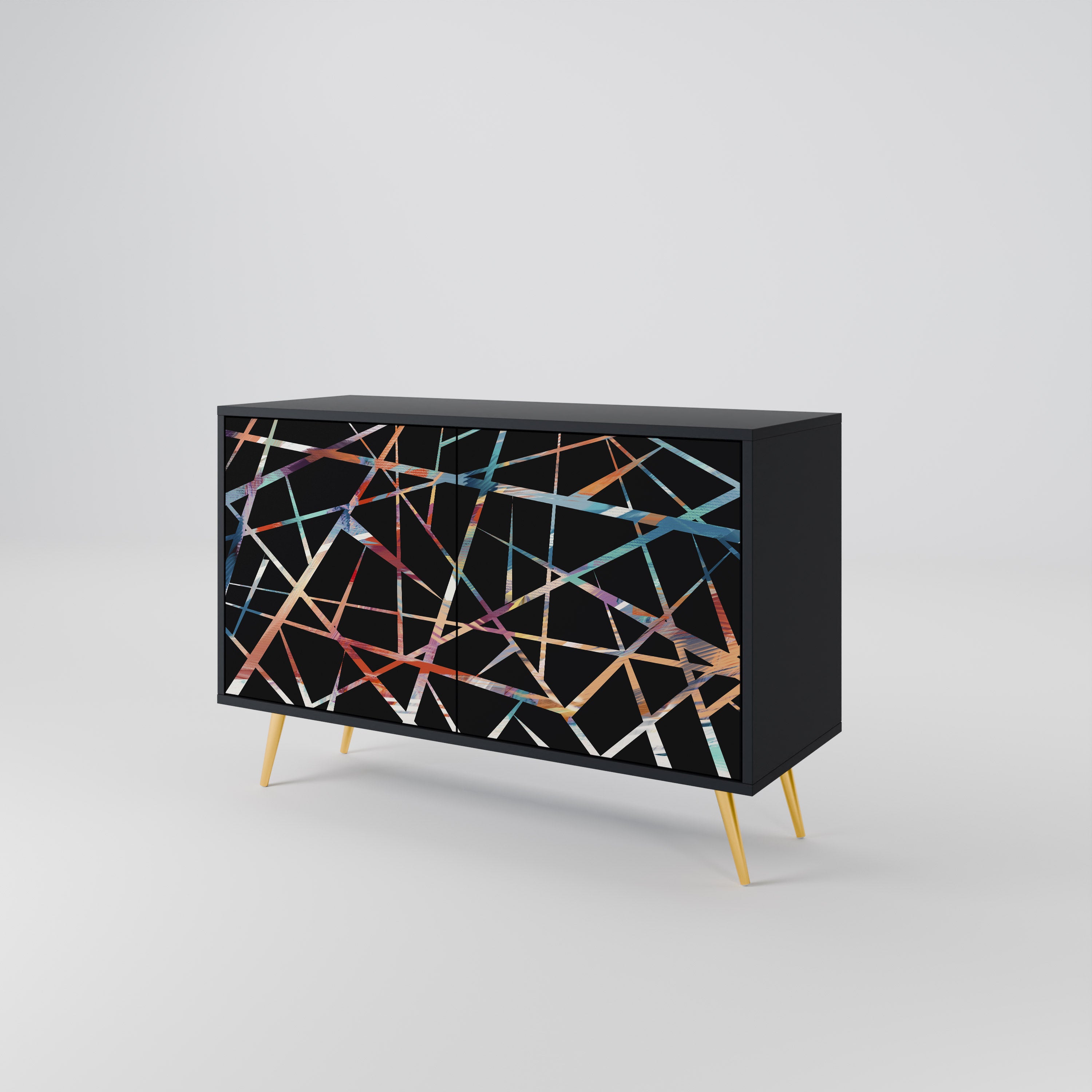 POLYGON VERVE Komoda 2-drzwiowa korpus Czarny