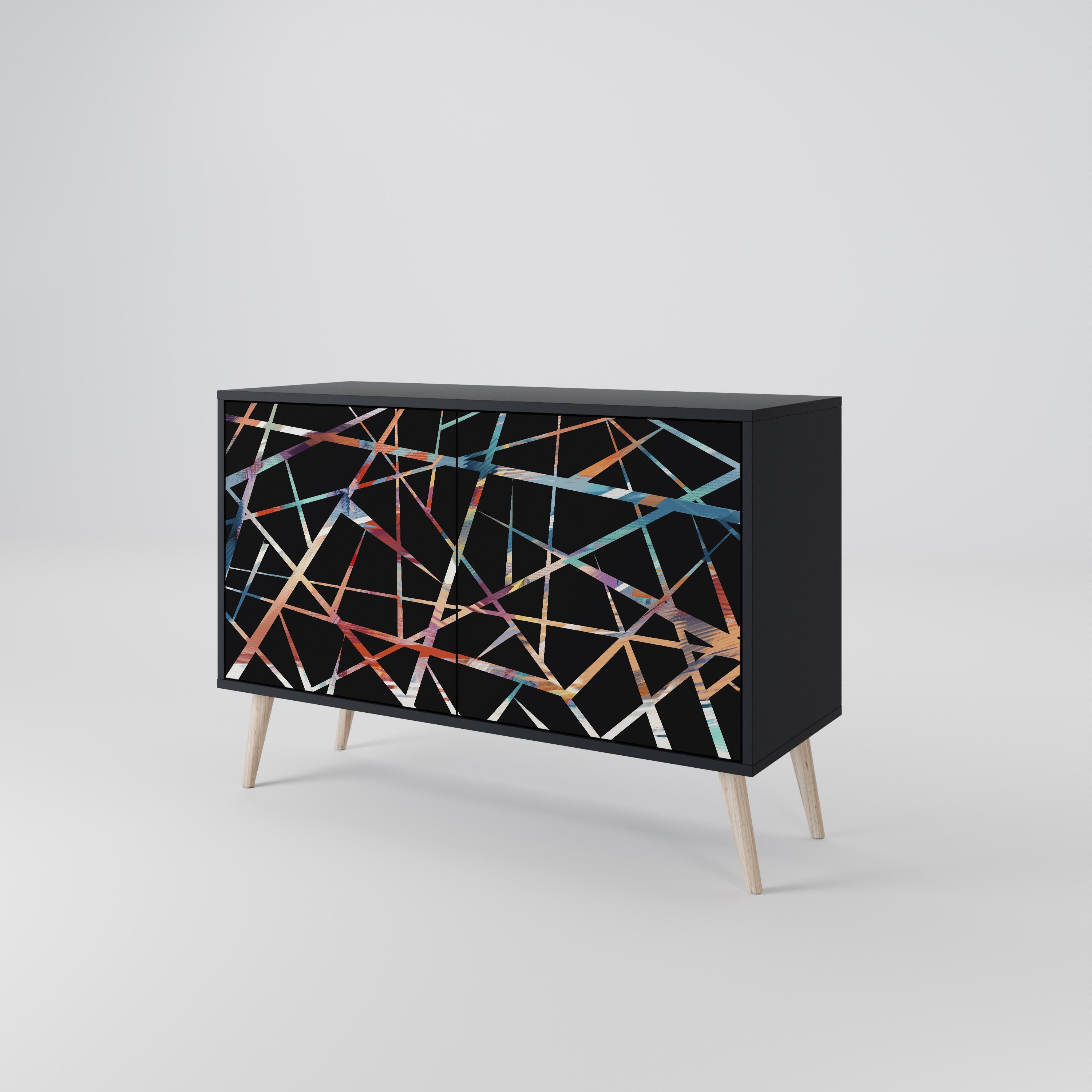 POLYGON VERVE Komoda 2-drzwiowa korpus Czarny