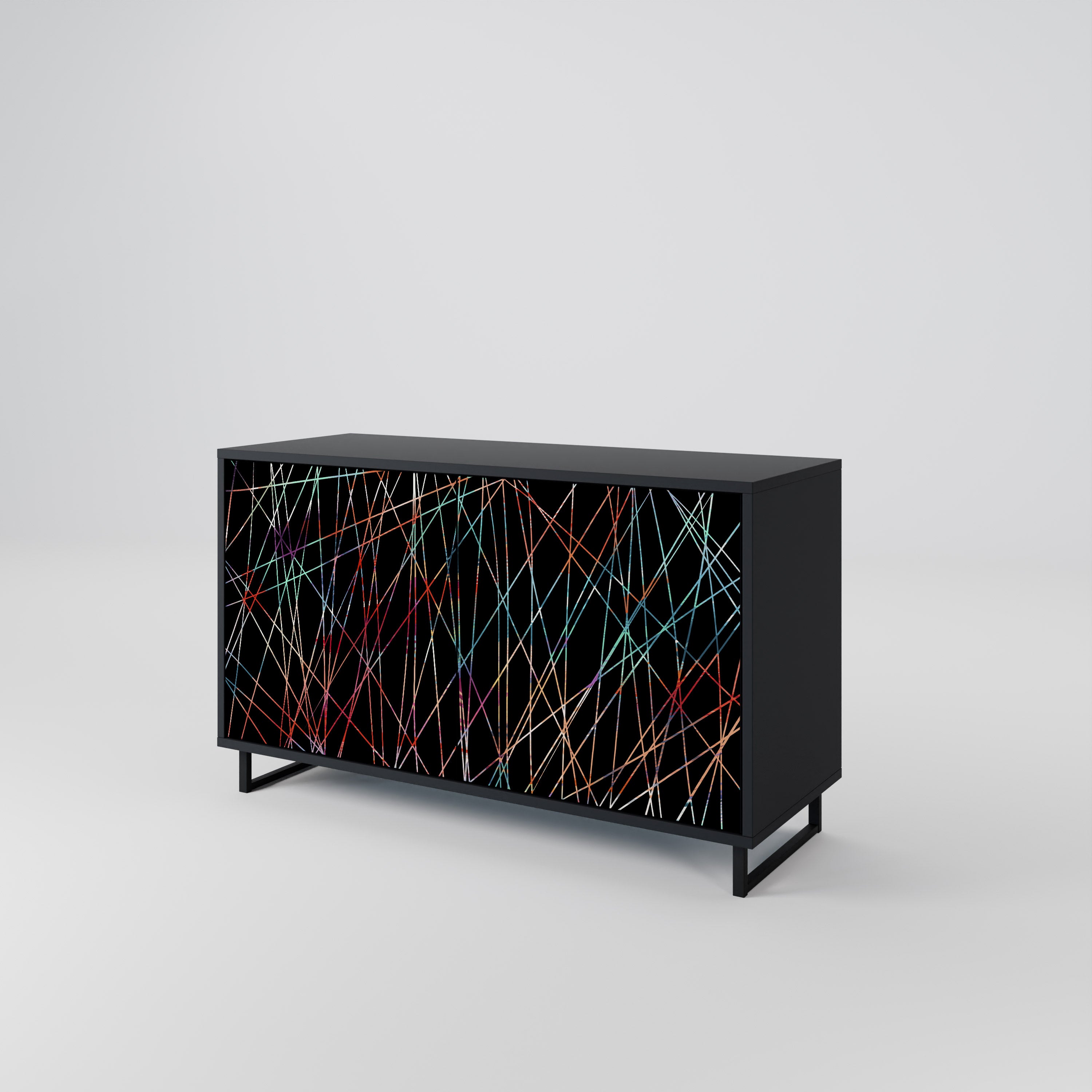 LUMINOUS SNARE Komoda 2-drzwiowa korpus Czarny