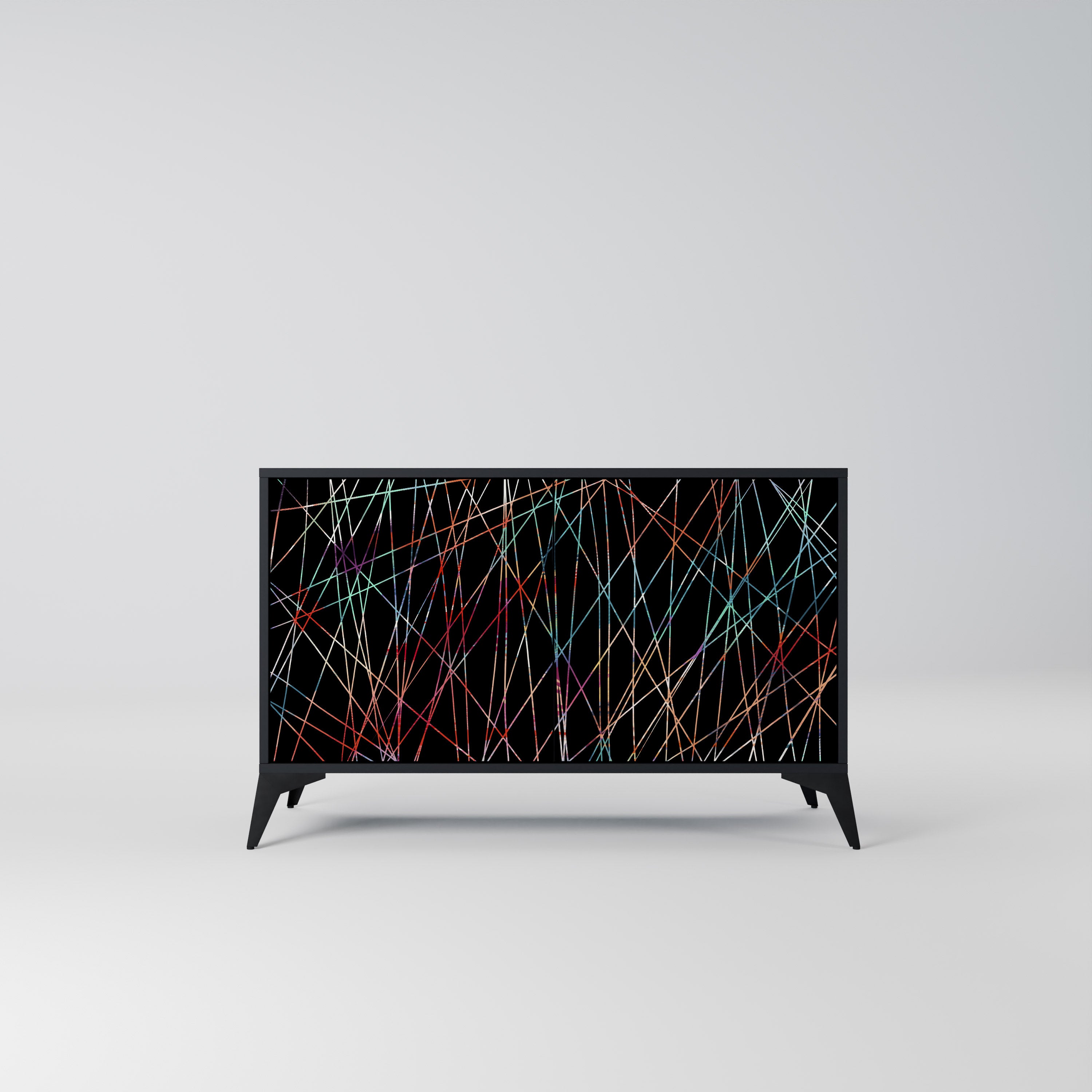 LUMINOUS SNARE Komoda 2-drzwiowa korpus Czarny
