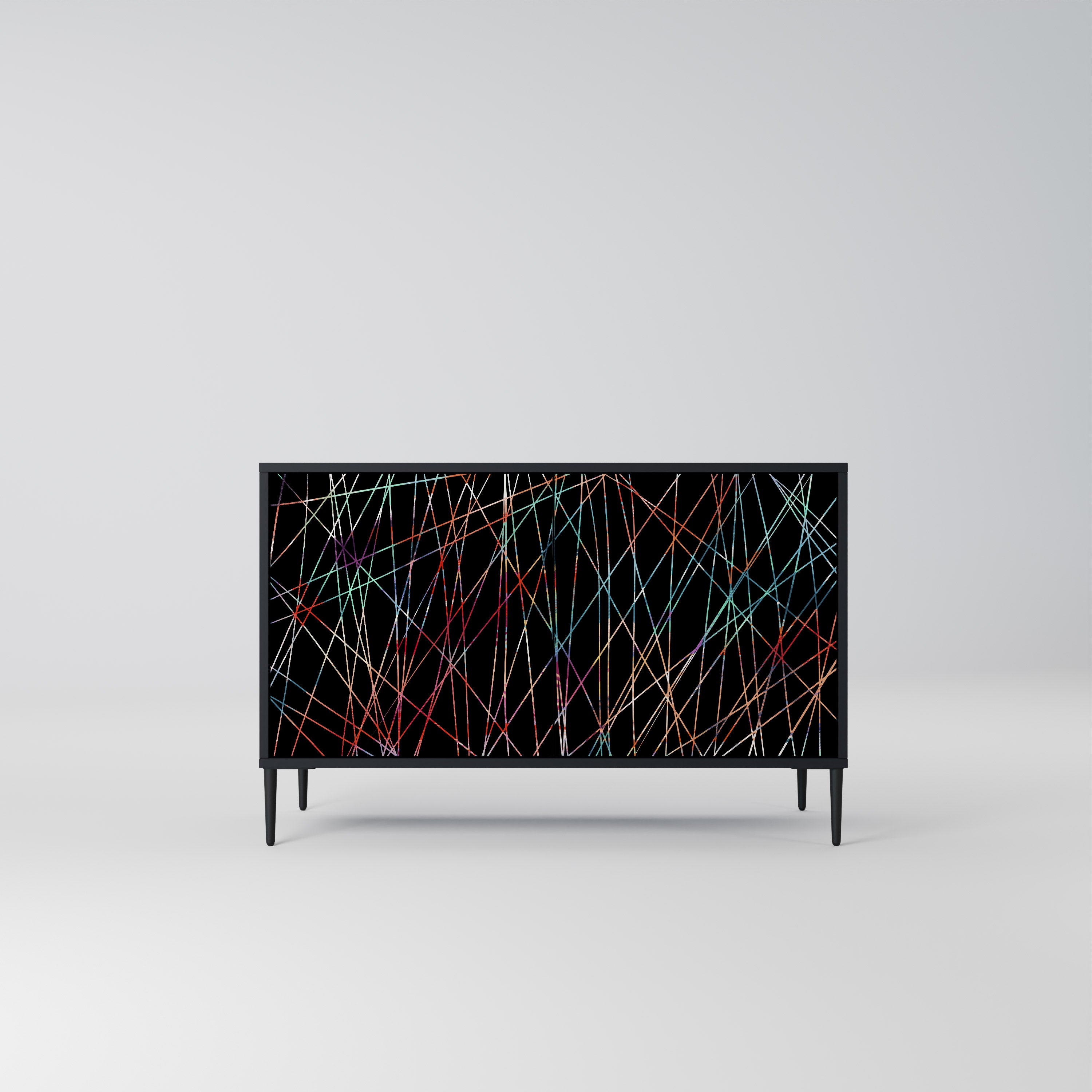 LUMINOUS SNARE Komoda 2-drzwiowa korpus Czarny