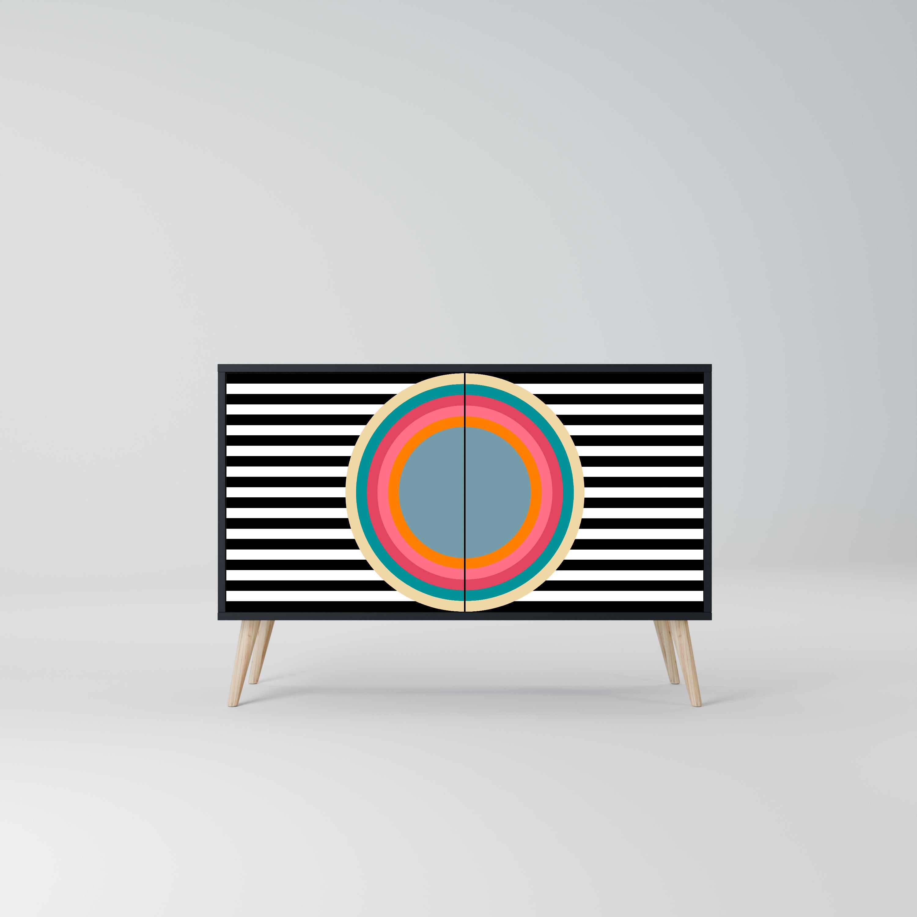 SPECTRA SHOWCASE Komoda 2-drzwiowa korpus Czarny